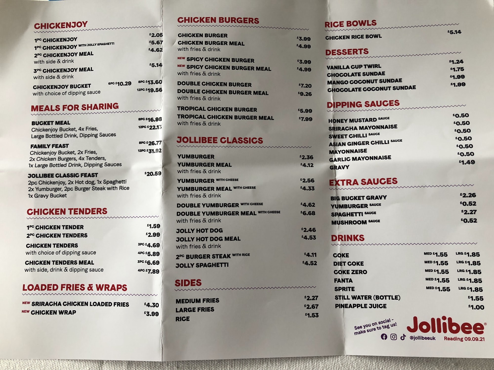 Jollibee Reading