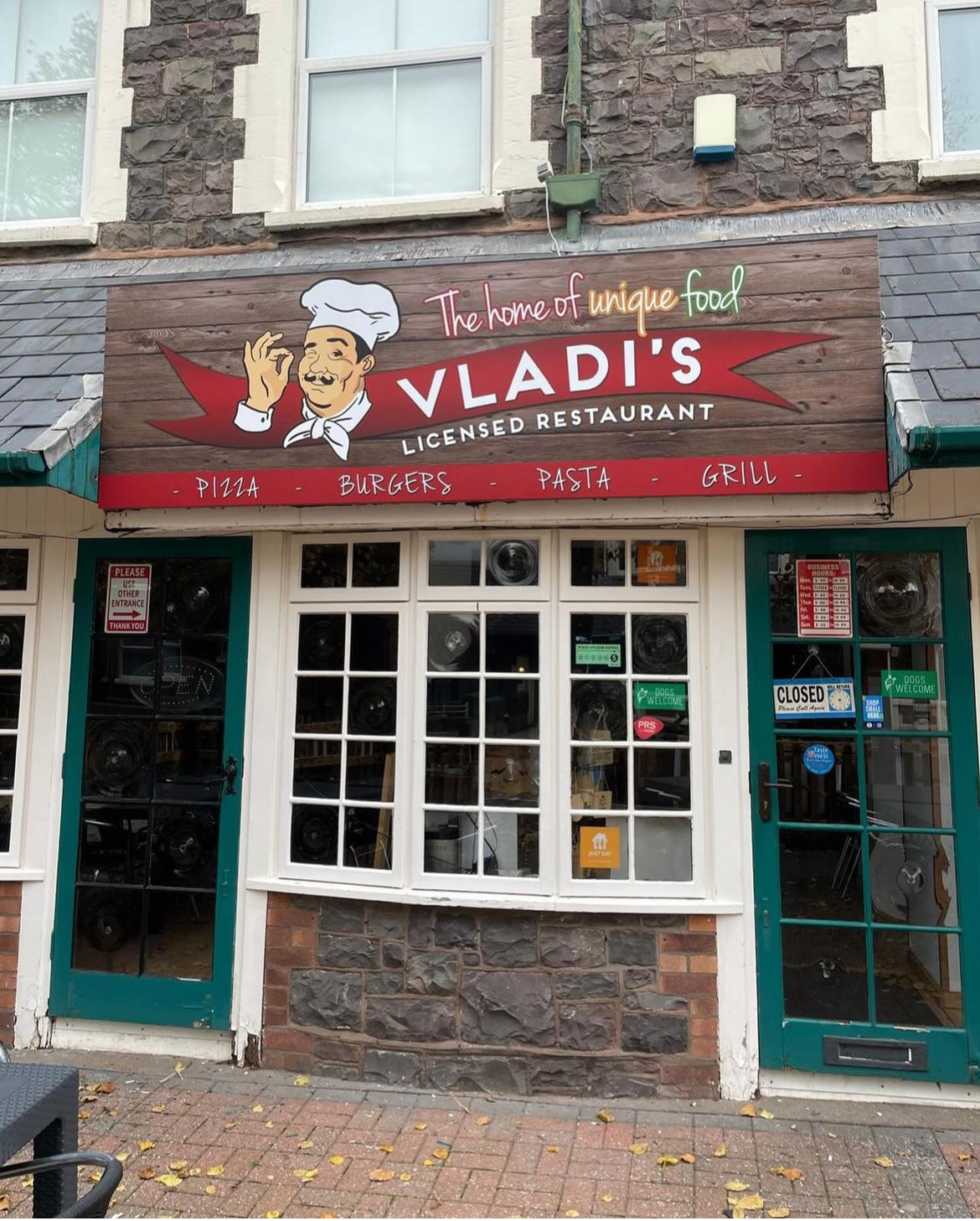 Vladi's Pizza & Pasta, Minehead