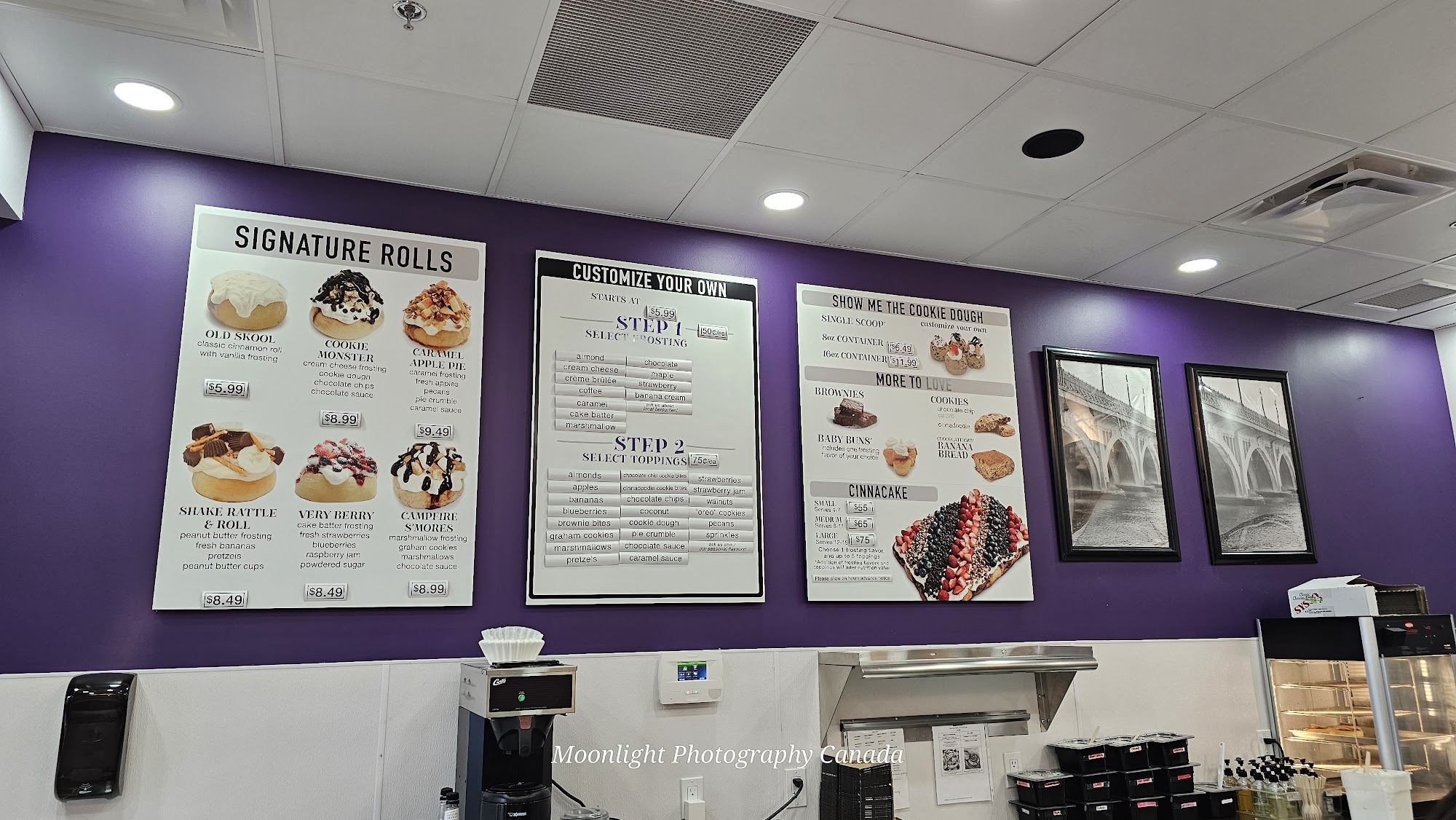 Cinnaholic Menu