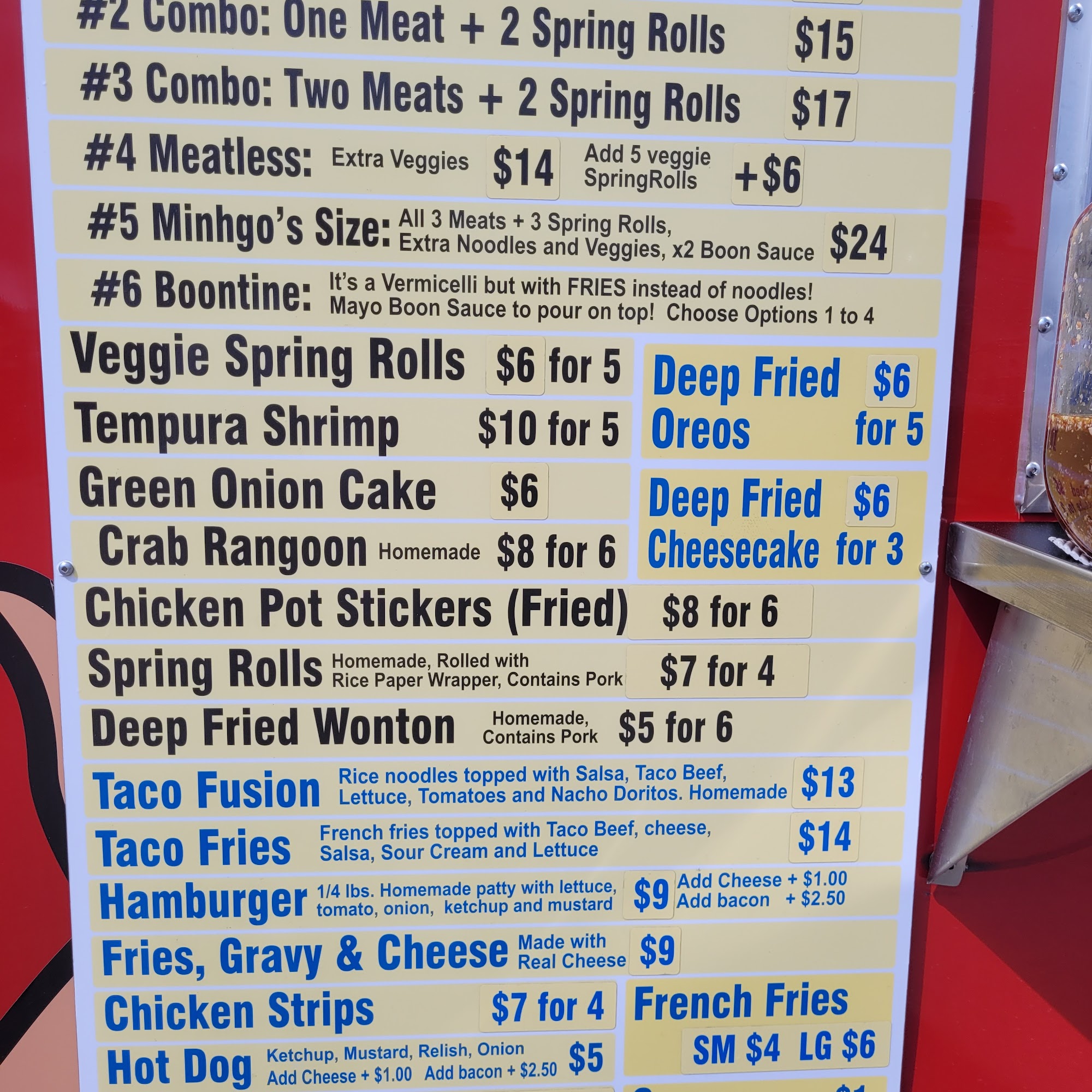 Minhgo's Way Menu