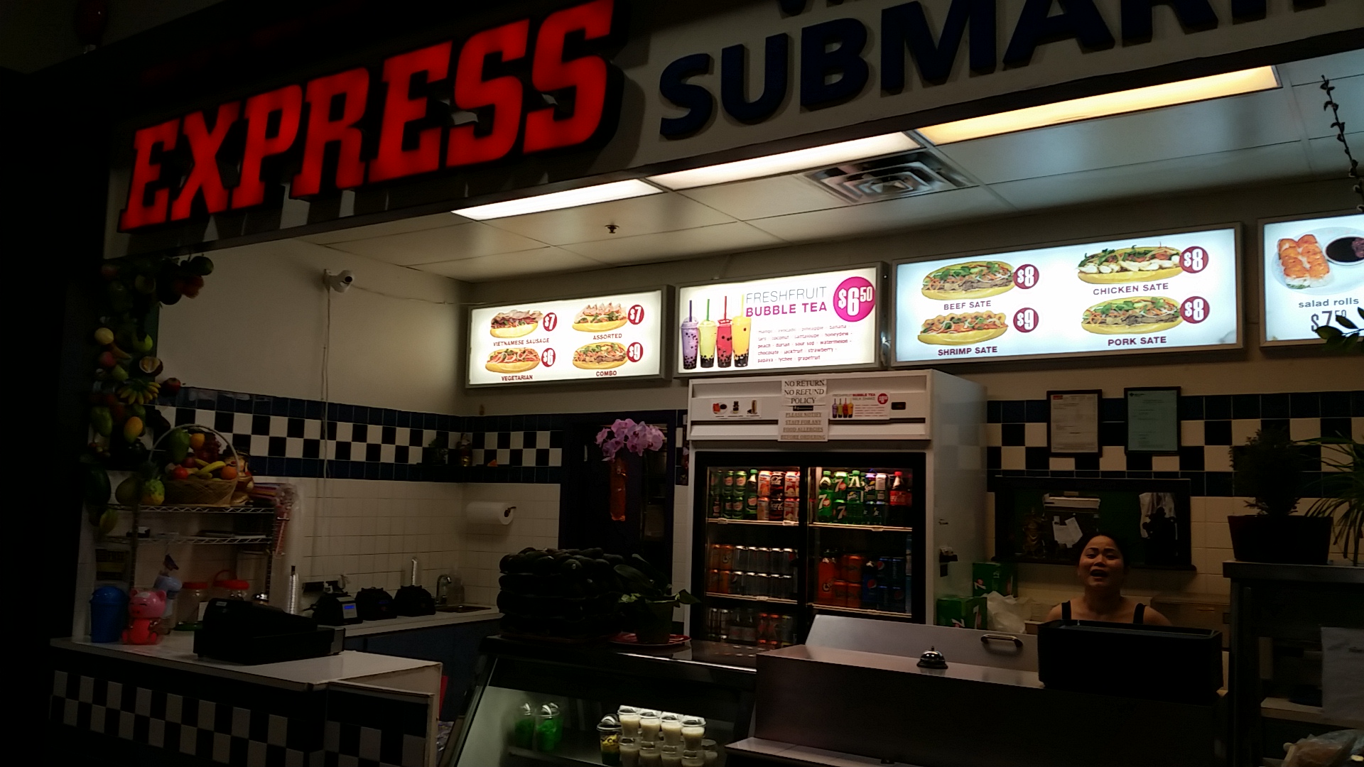 Express Vietnamese Sub Menu