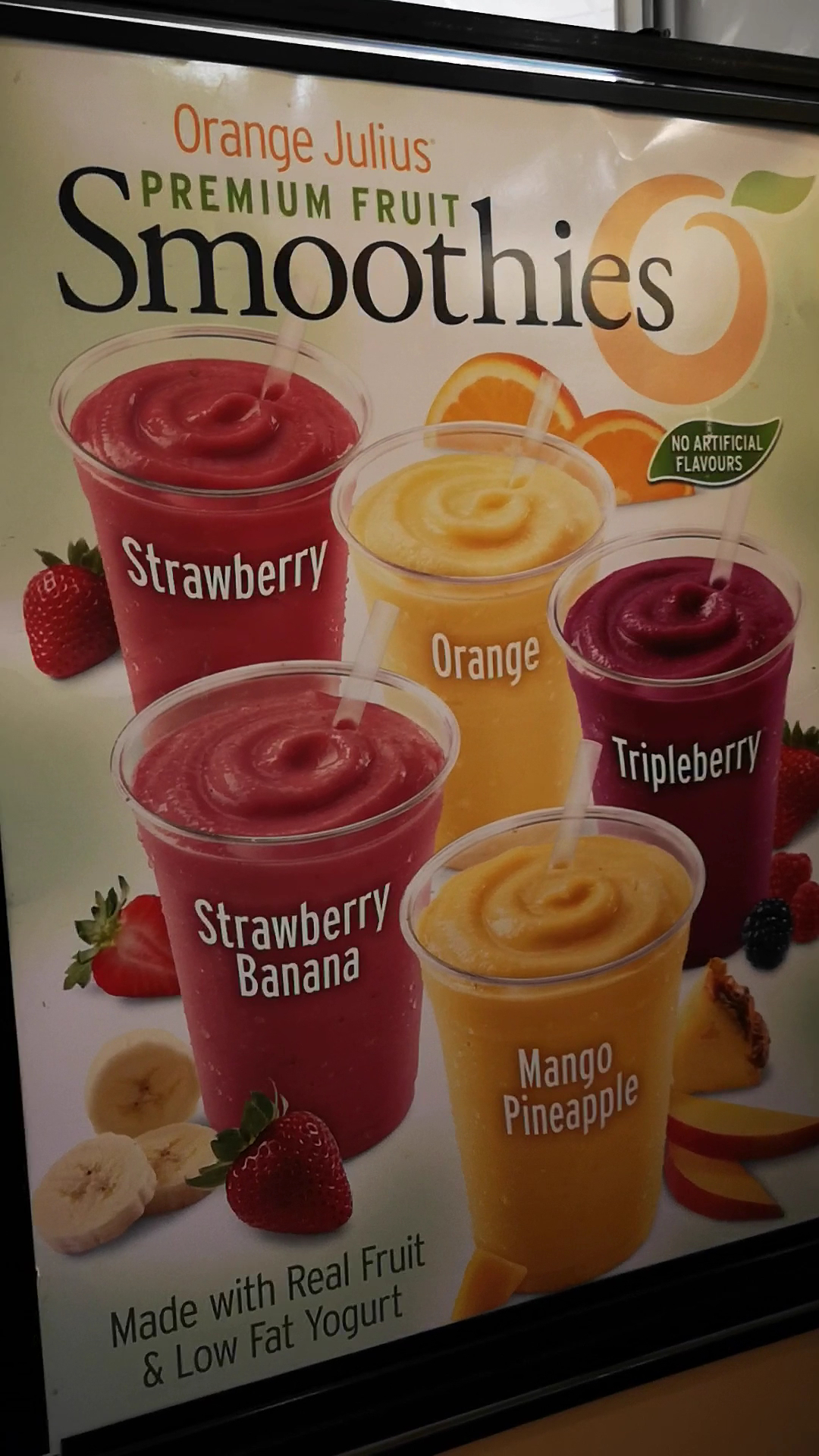 Orange Julius Menu