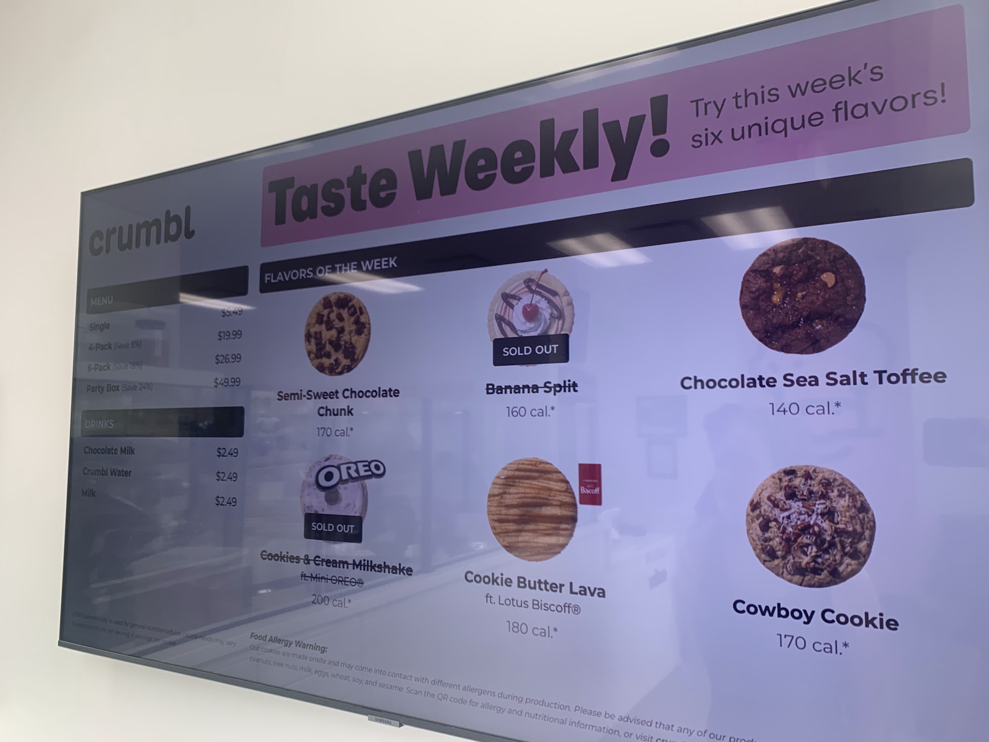 Crumbl - Quarry Park Menu