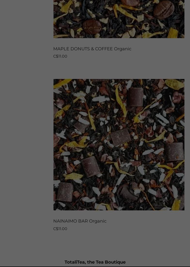 Totalitea The Tea Boutique Menu