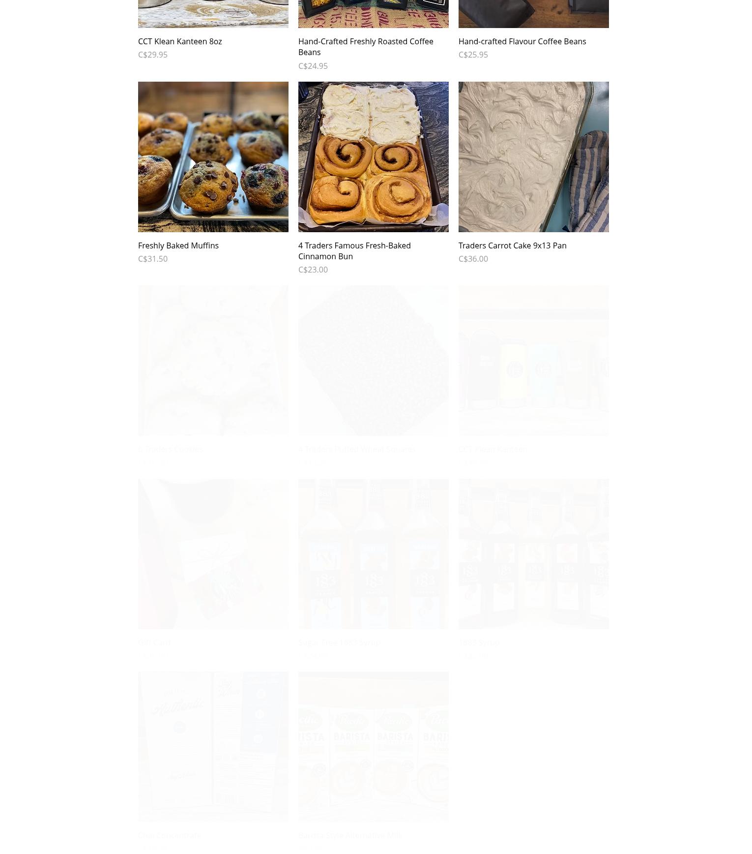 Cochrane Coffee Traders Ltd Menu