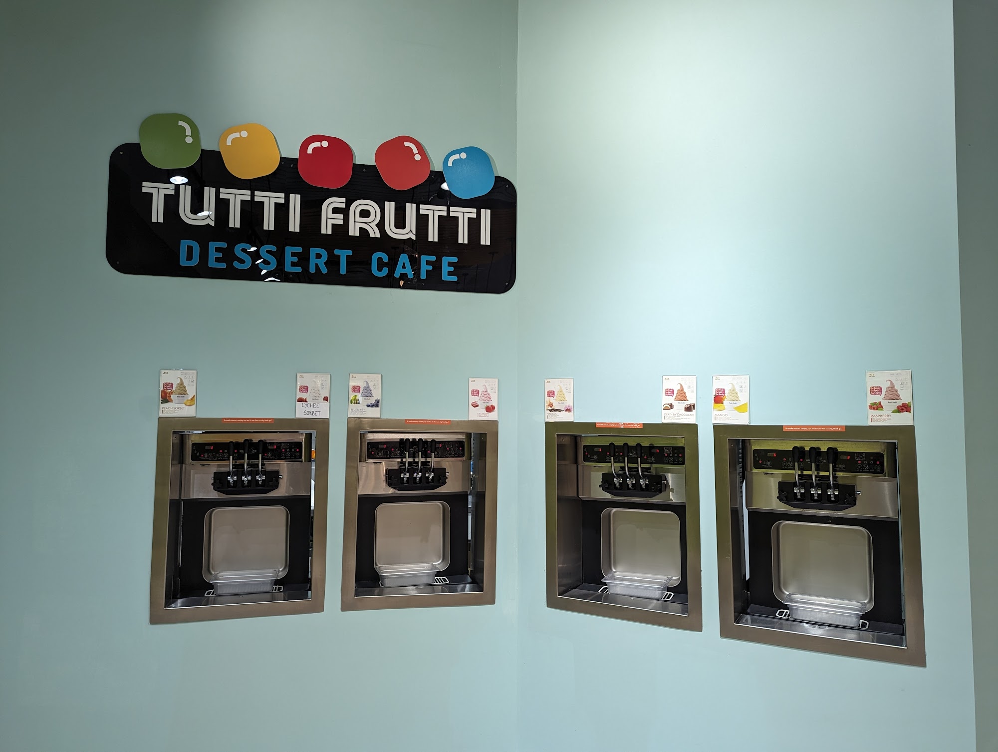 Tutti Frutti Dessert Cafe Menu