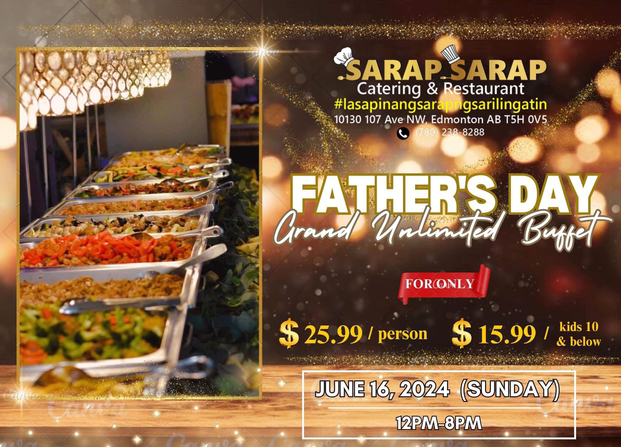 Sarap Sarap Catering and Restaurant 10130 107 Ave NW, Edmonton, AB T5H 0V5