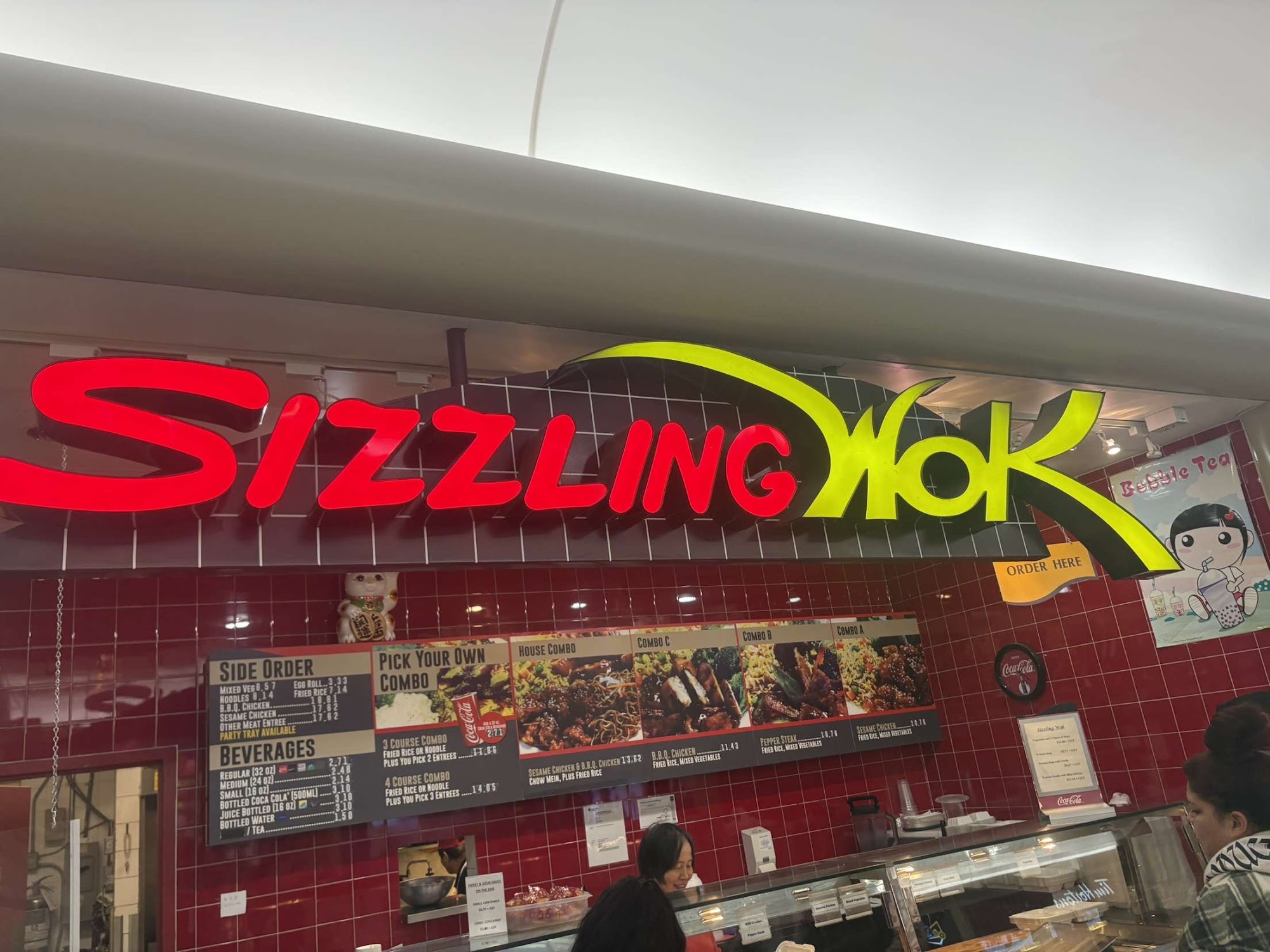 Sizzling Wok Menu