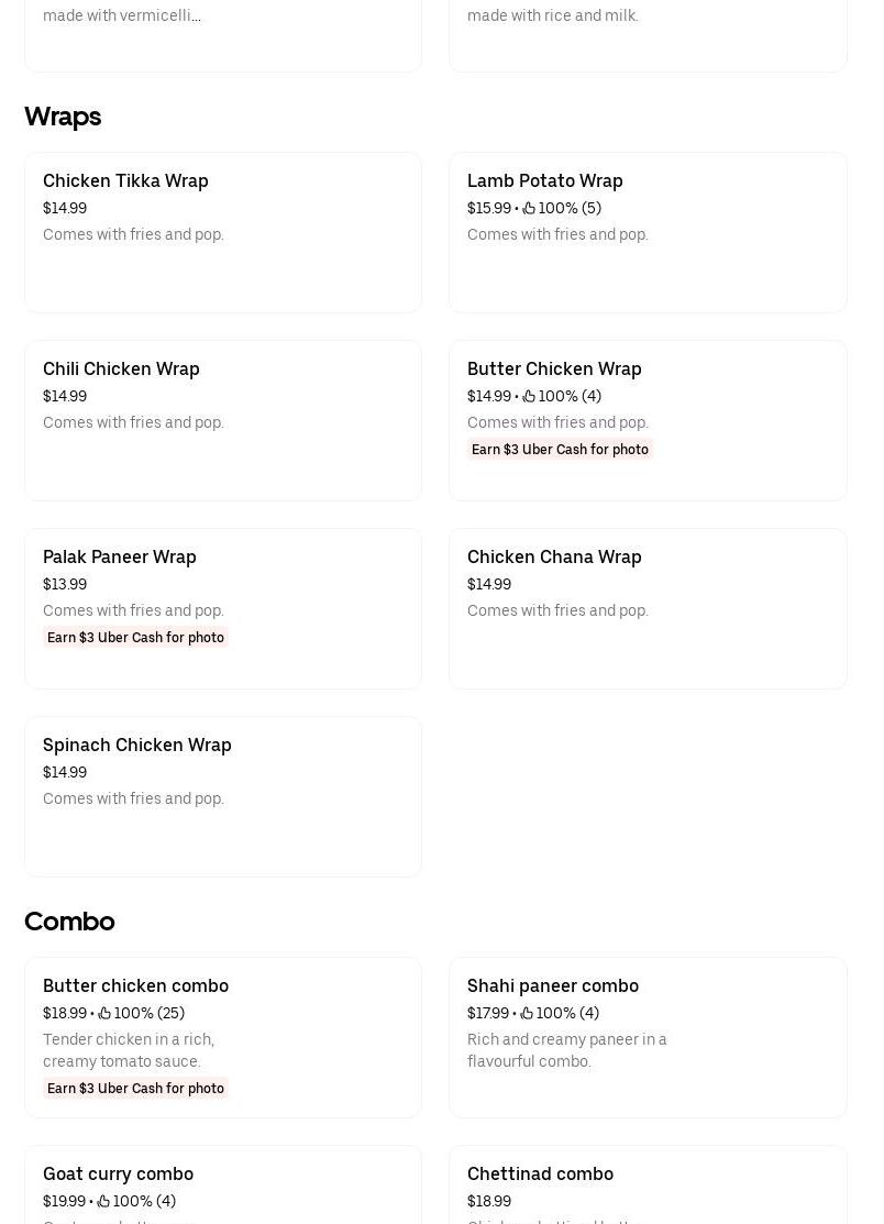 Tasty Dum Biryani Menu