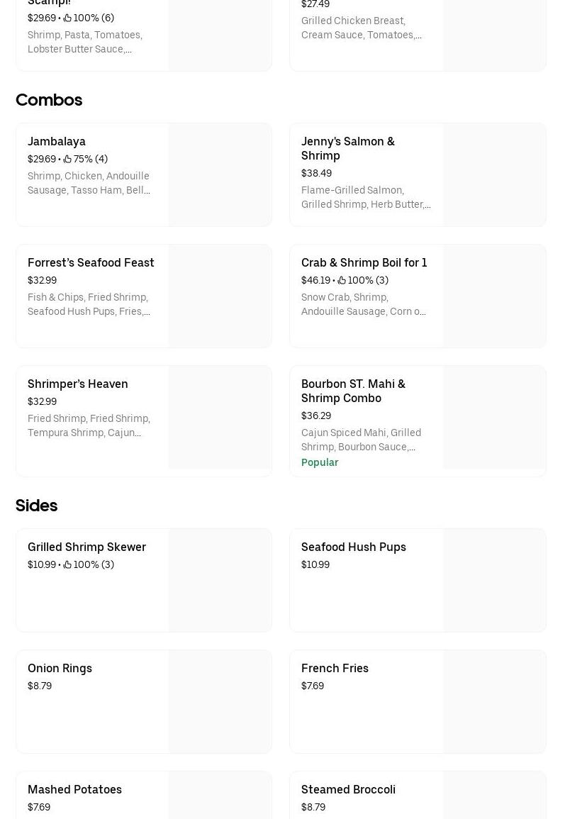 Orleans BBQ Chicken Menu