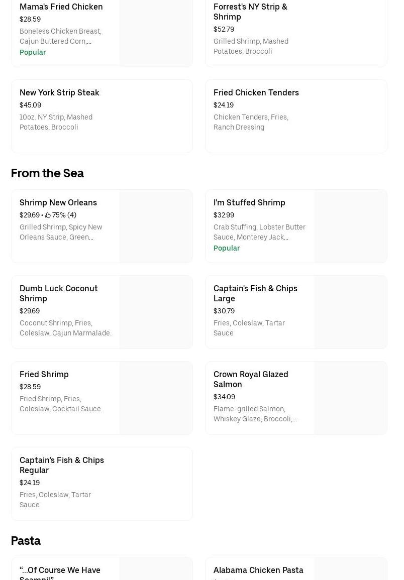 Orleans BBQ Chicken Menu