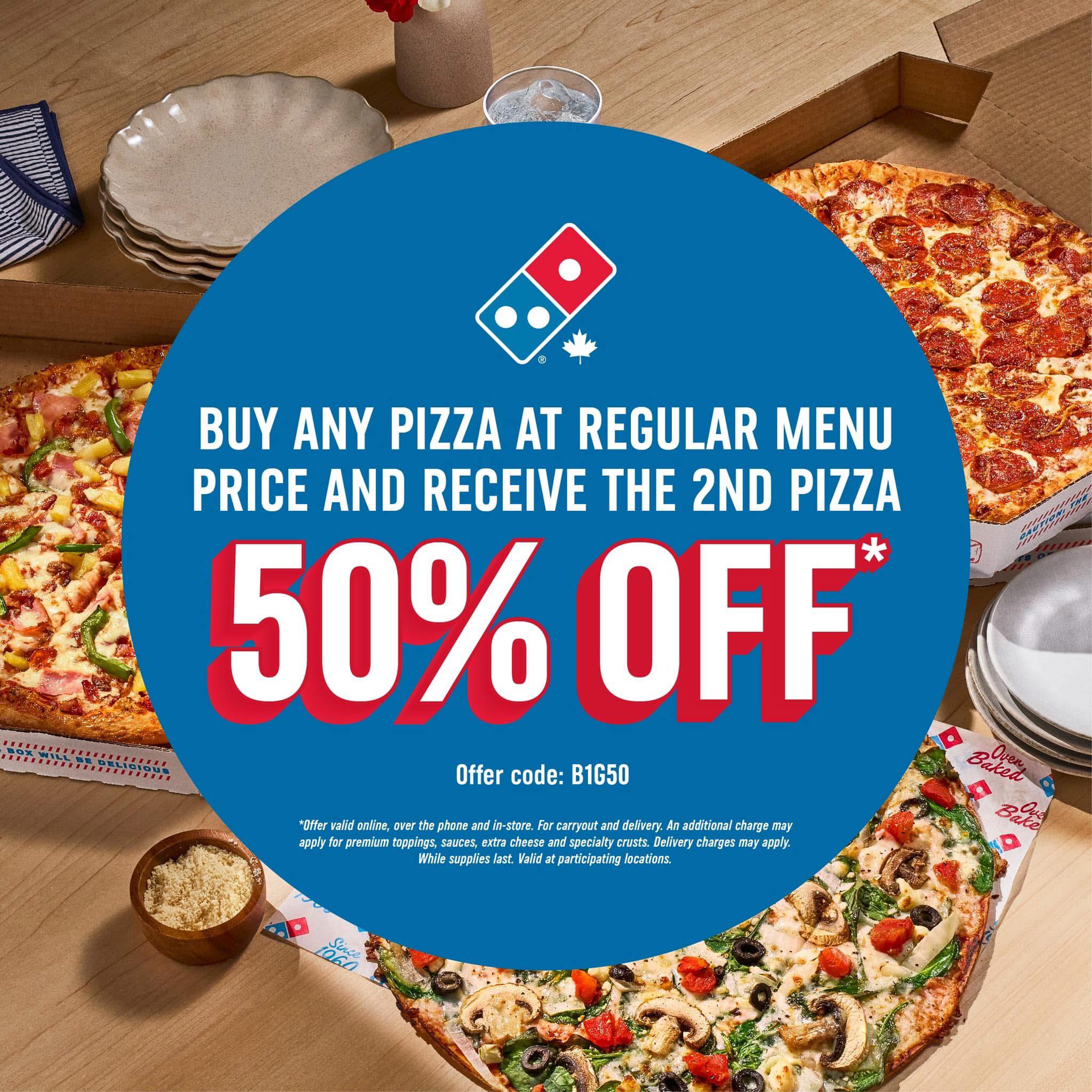 Domino's Pizza Menu