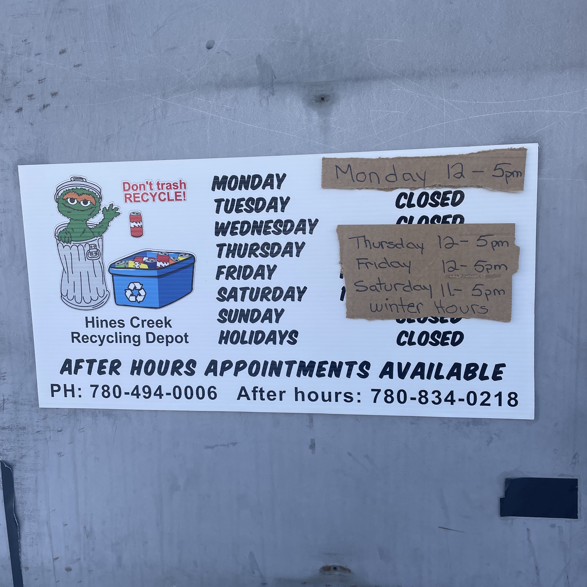 Hines Creek Recycling Depot Hines Creek