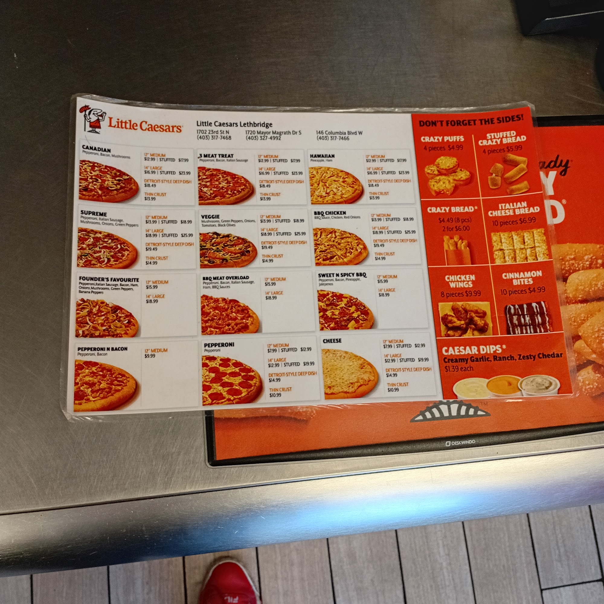 Little Caesars Pizza Menu