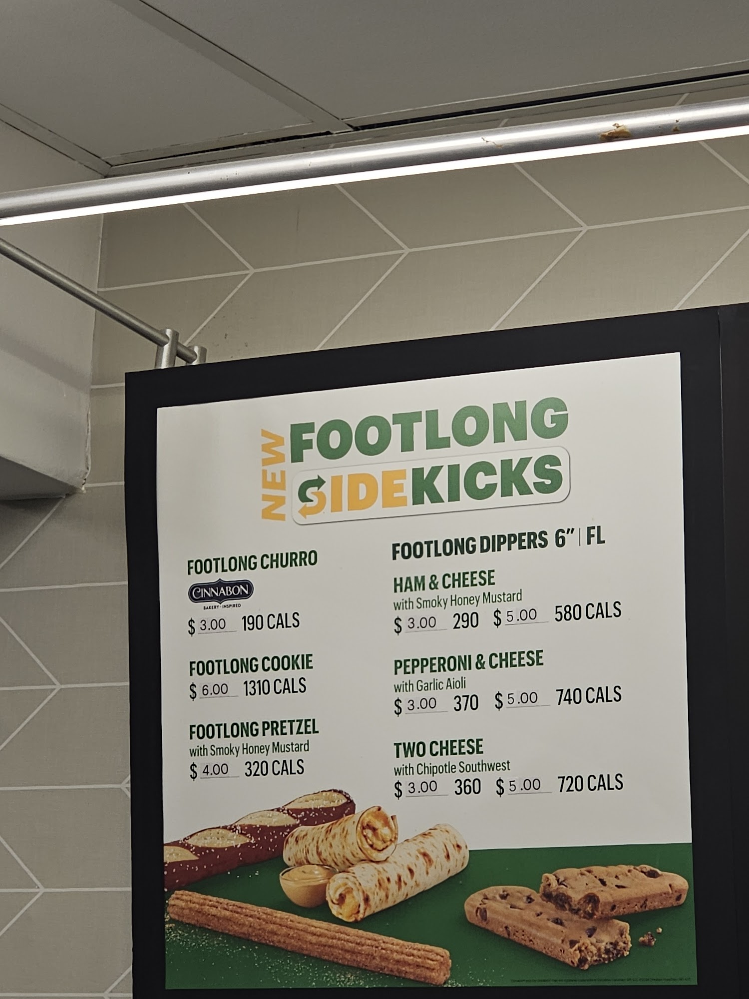 Subway Menu