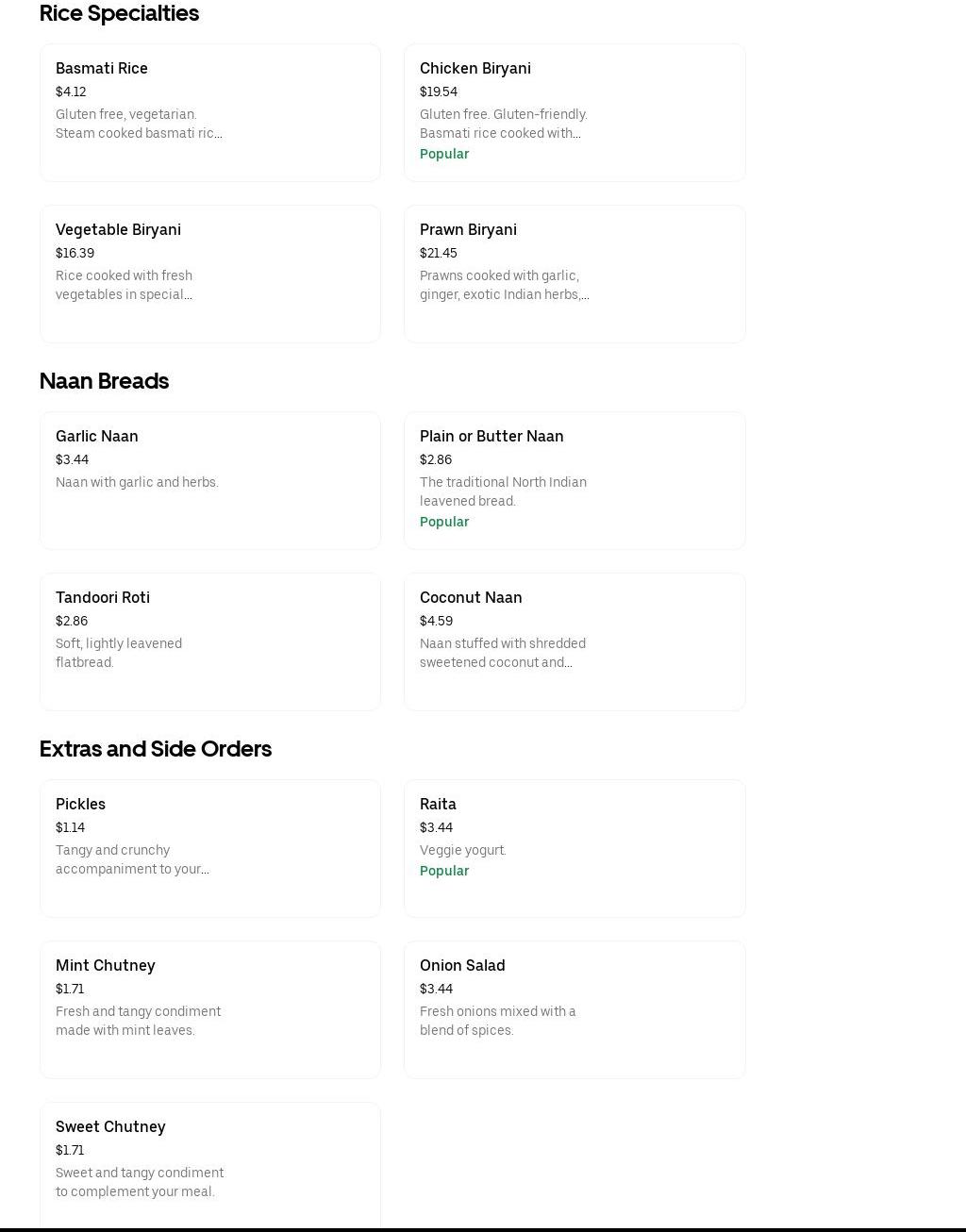 TimeOut Eats & Treats Menu