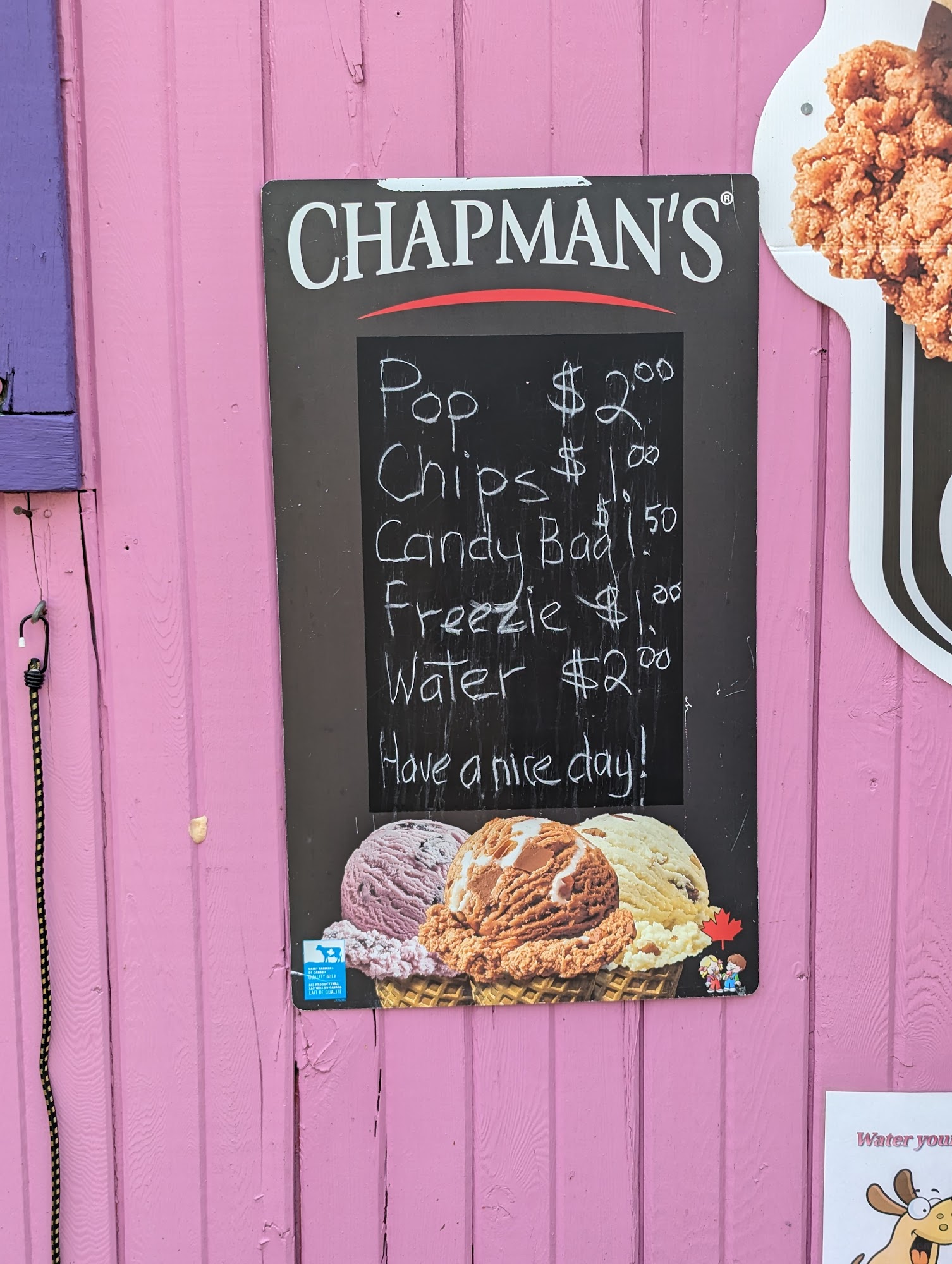 Treats at the Beach Menu