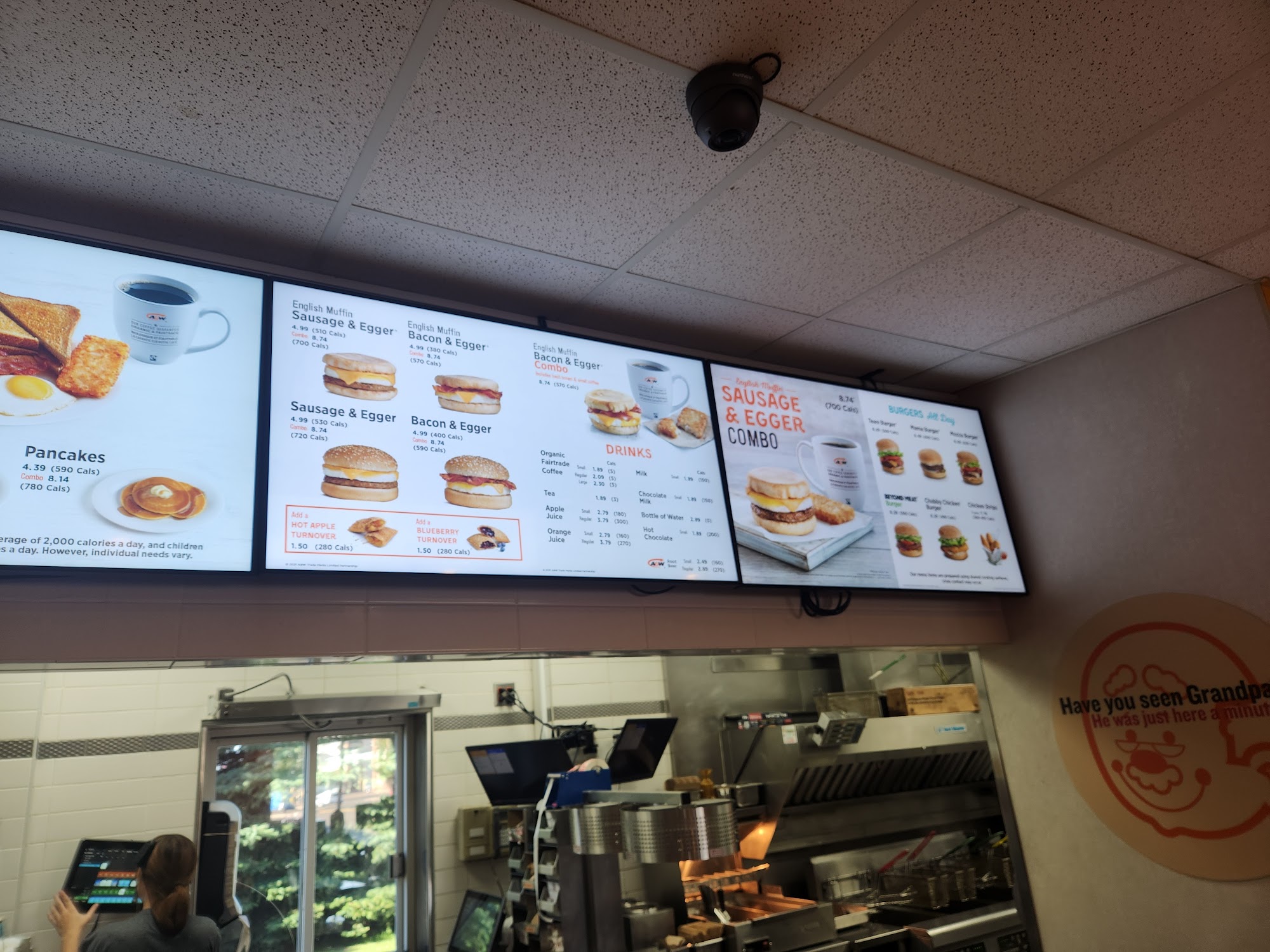 A&W Canada Menu