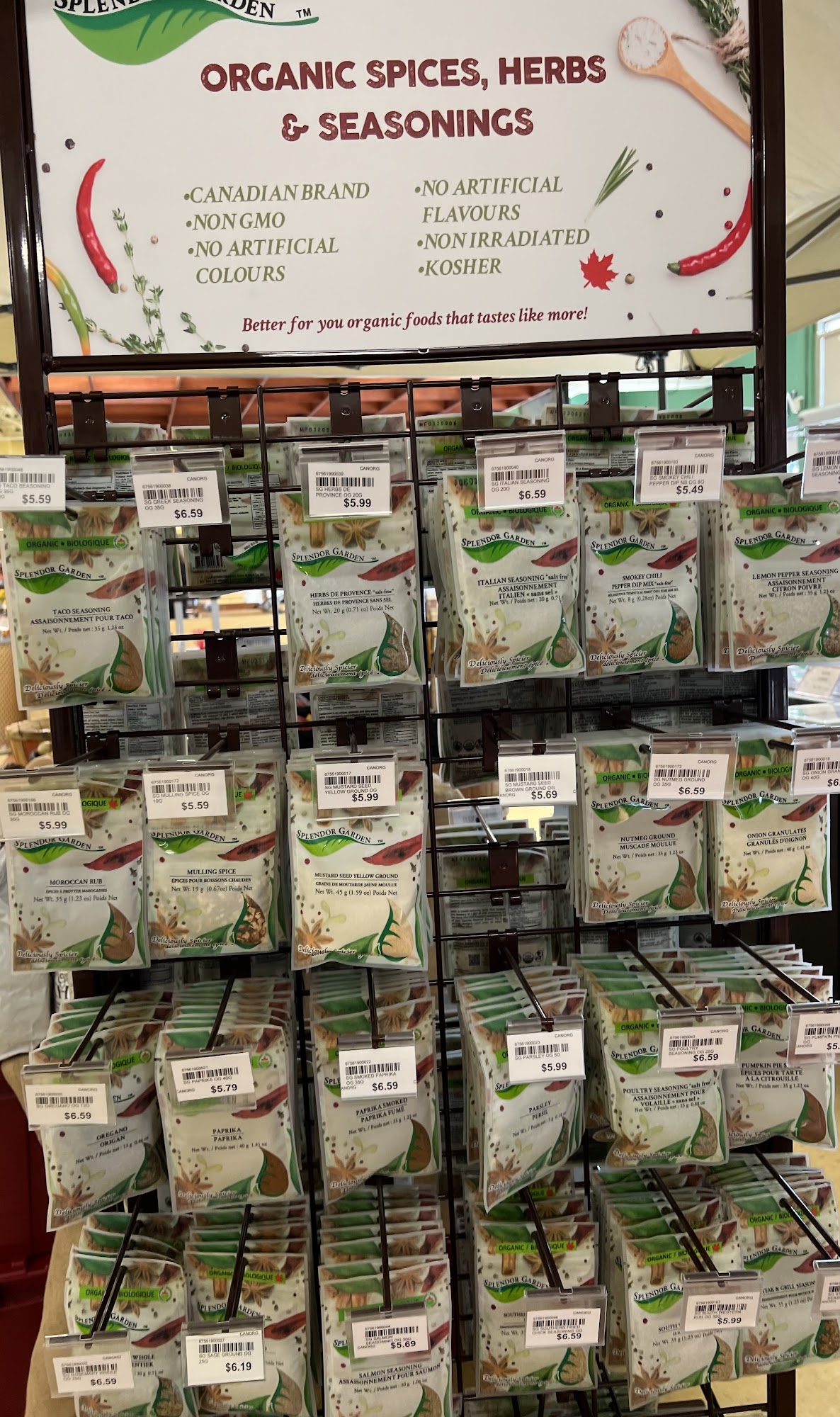 Nutters Everyday Naturals Menu