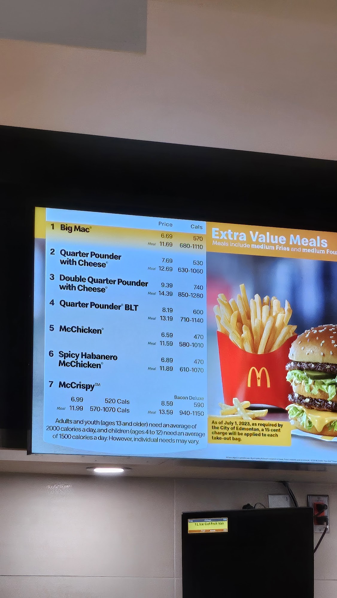 McDonald's Menu