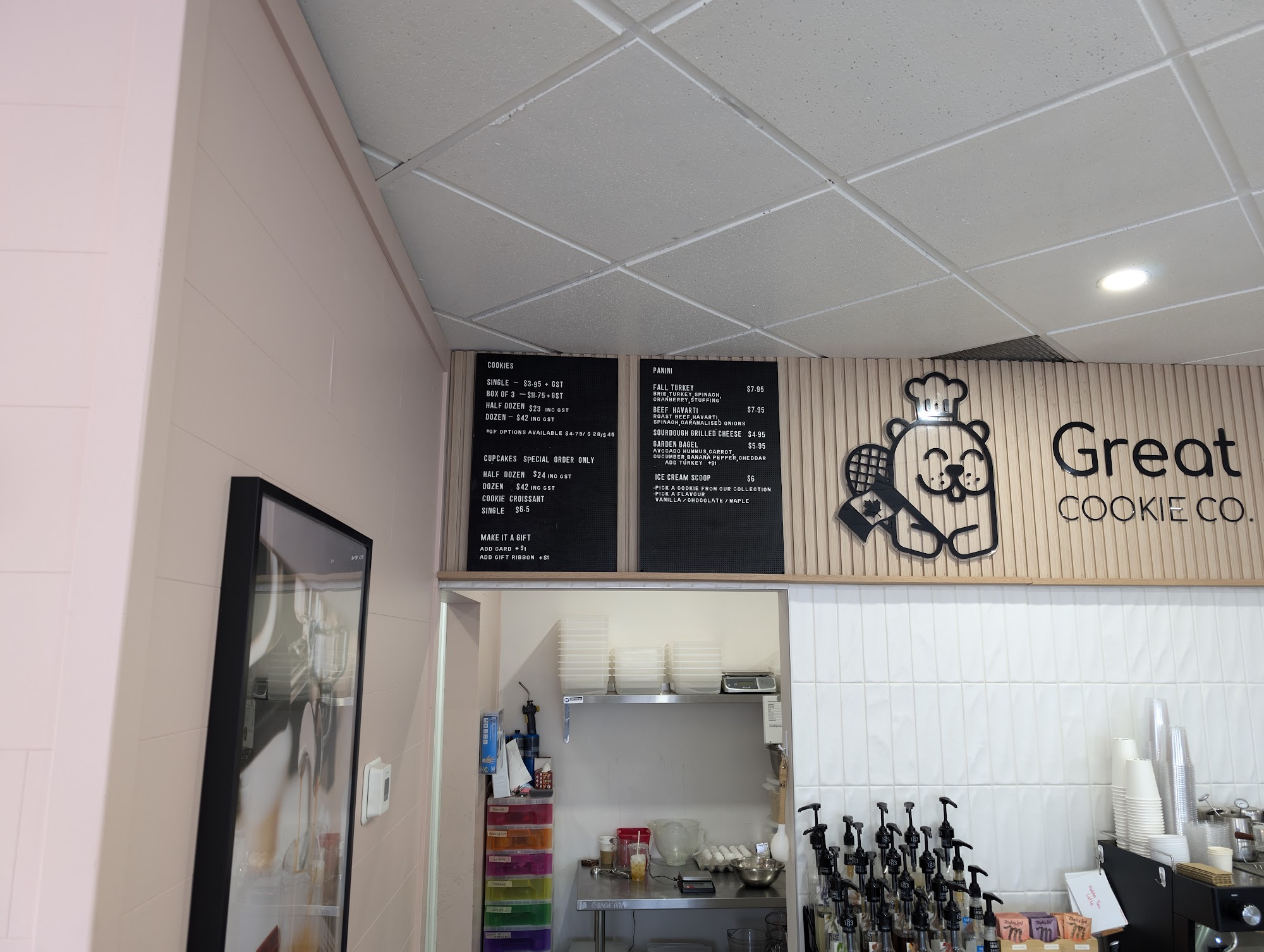 Great North Cookie Co. Menu