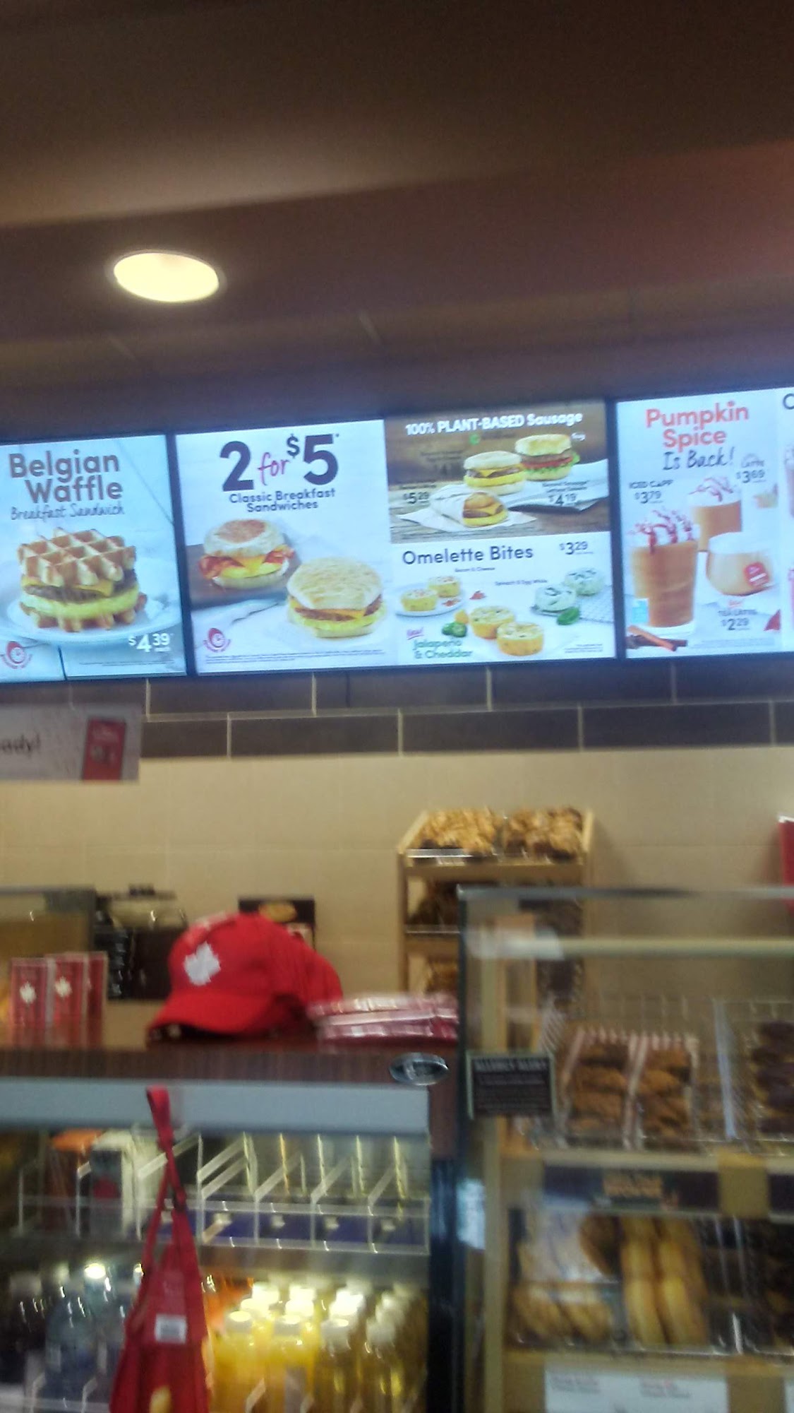 Tim Hortons Menu