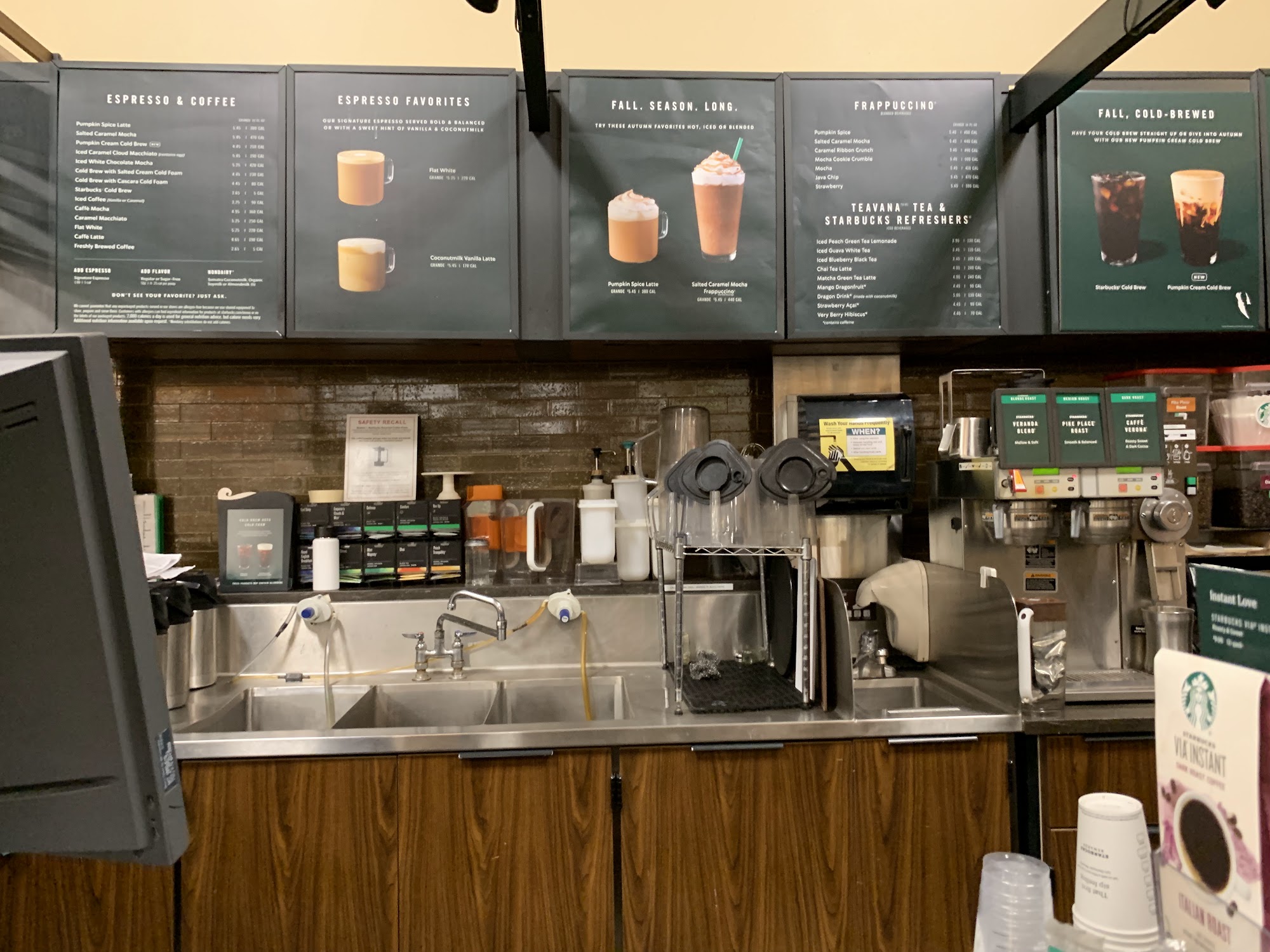 Starbucks Menu