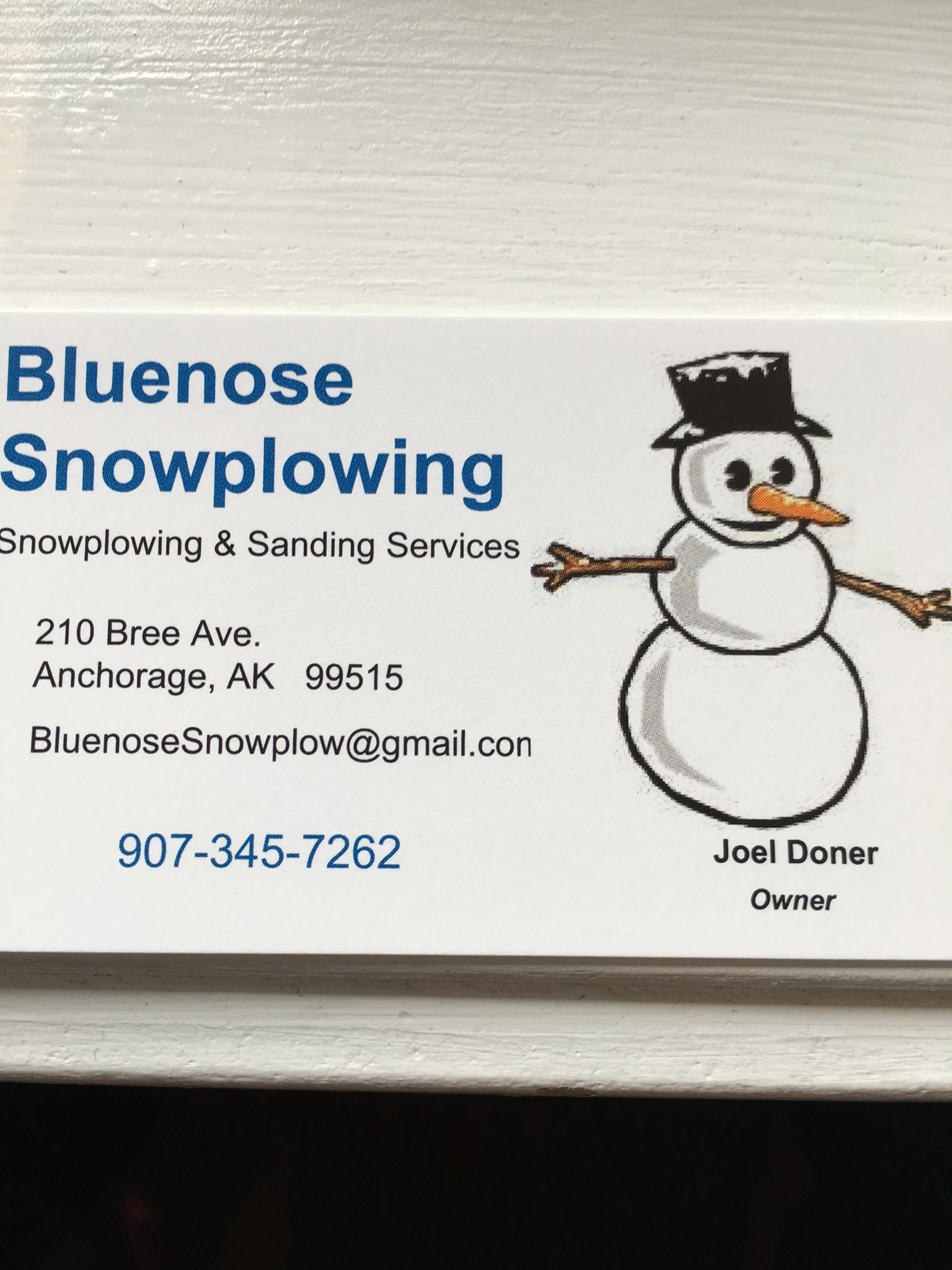 Bluenose Snowplowing