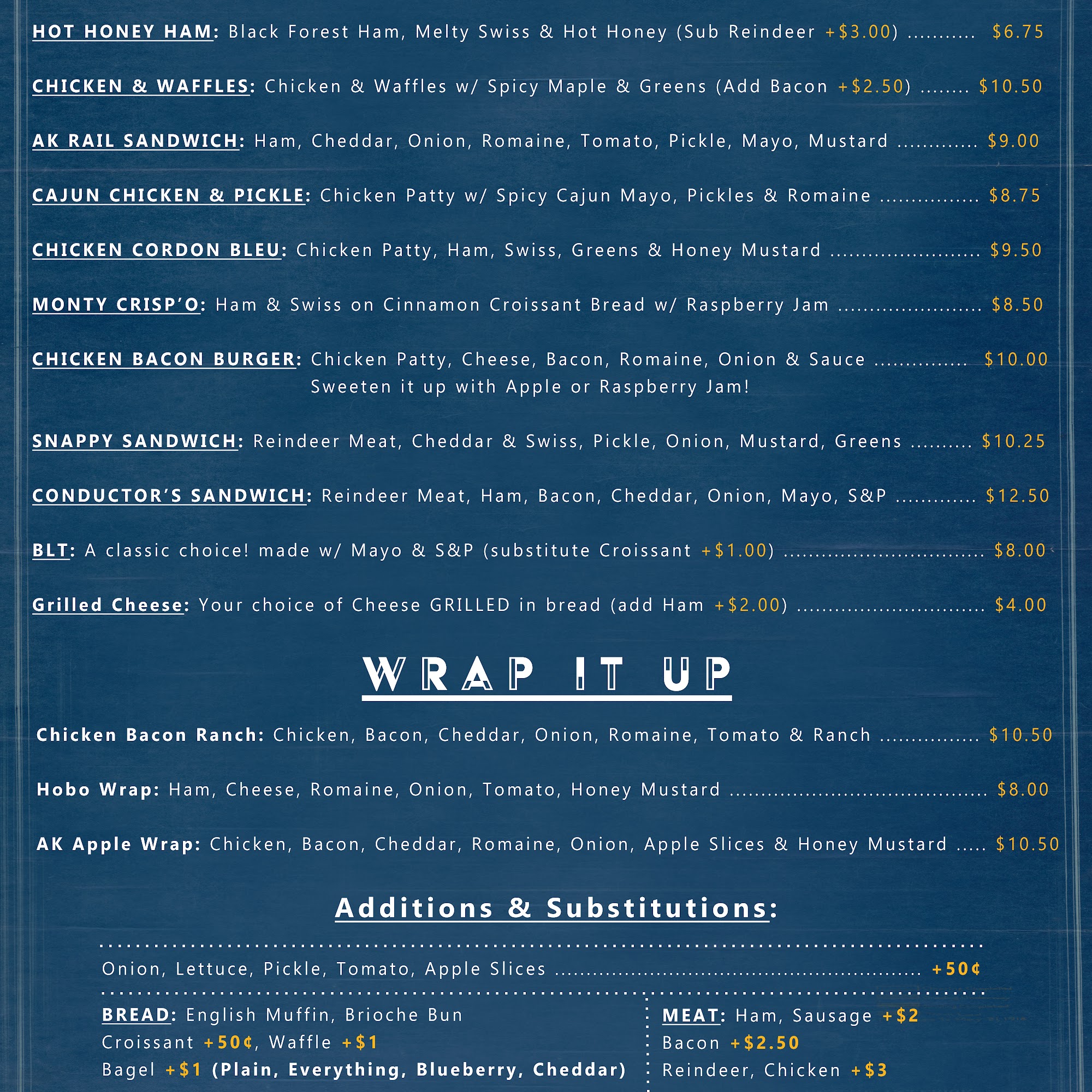 Mainline Coffee Menu