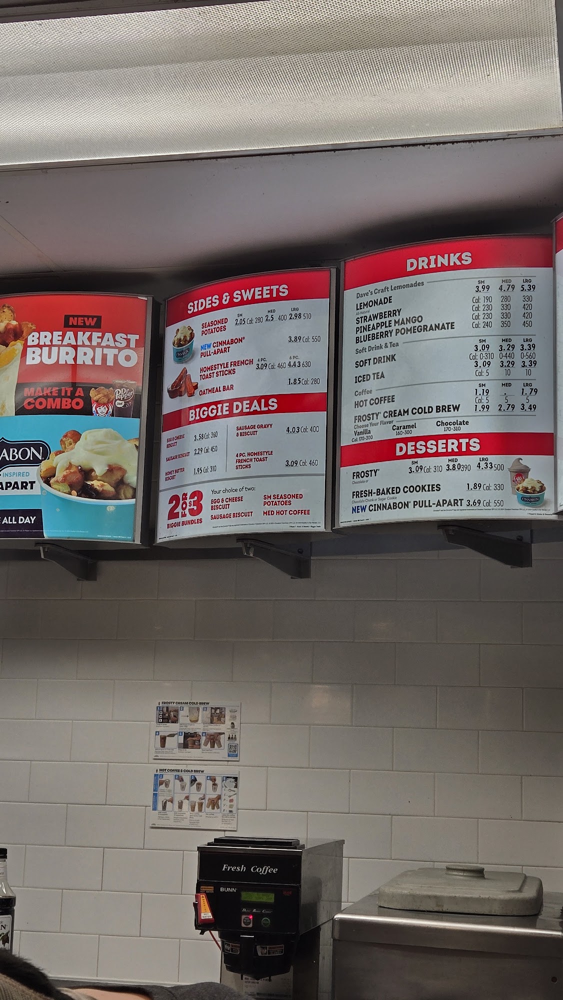 Wendy's Menu