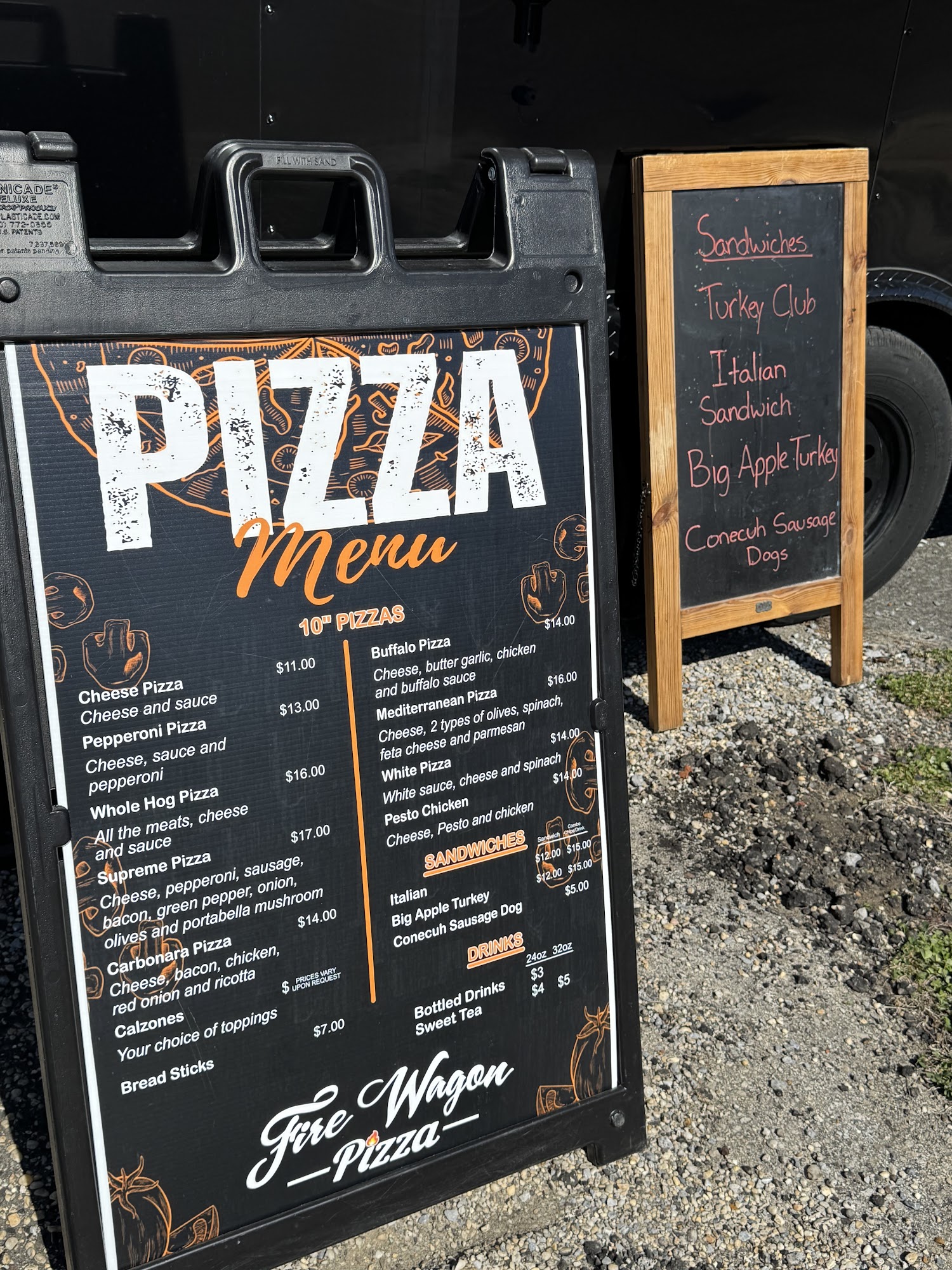 Fire Wagon Pizza Andalusia Menu