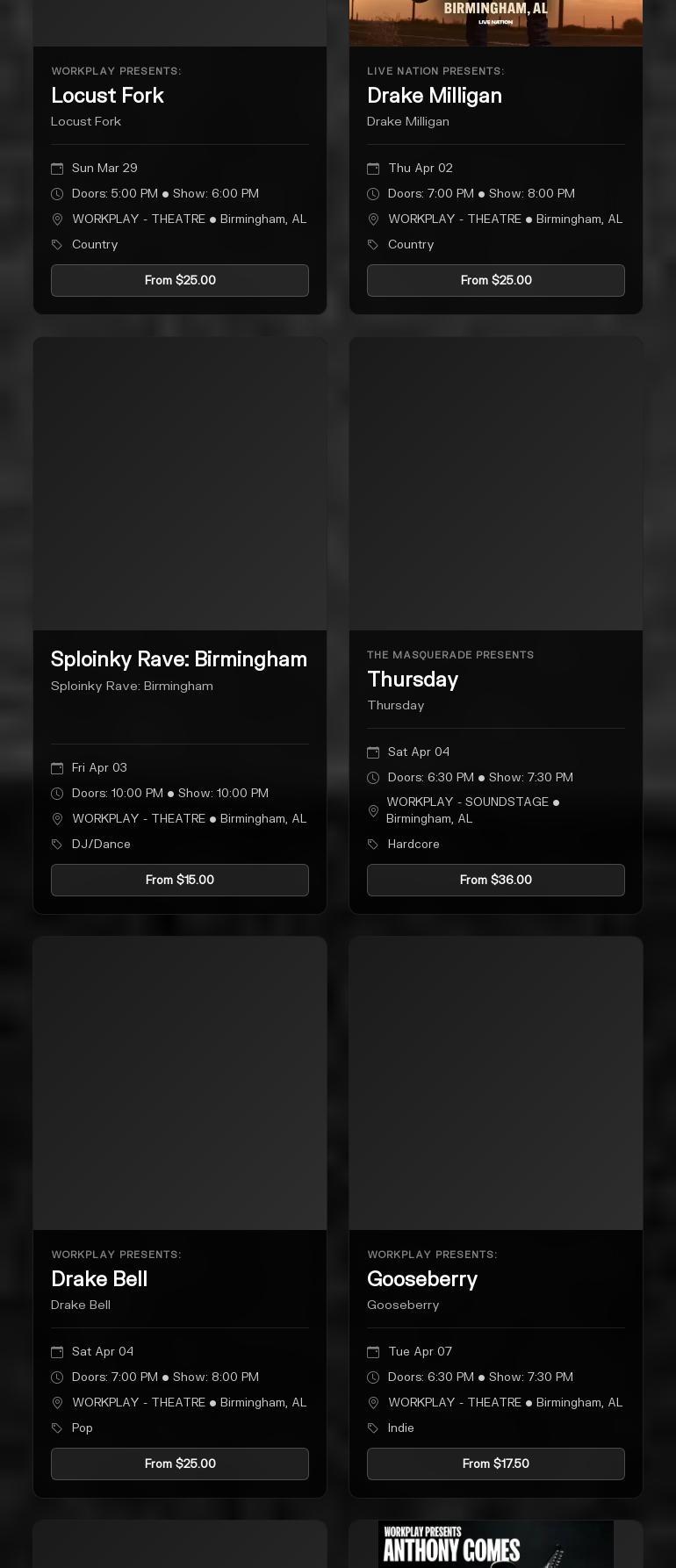 Lee's Coffee at Workplay Menu
