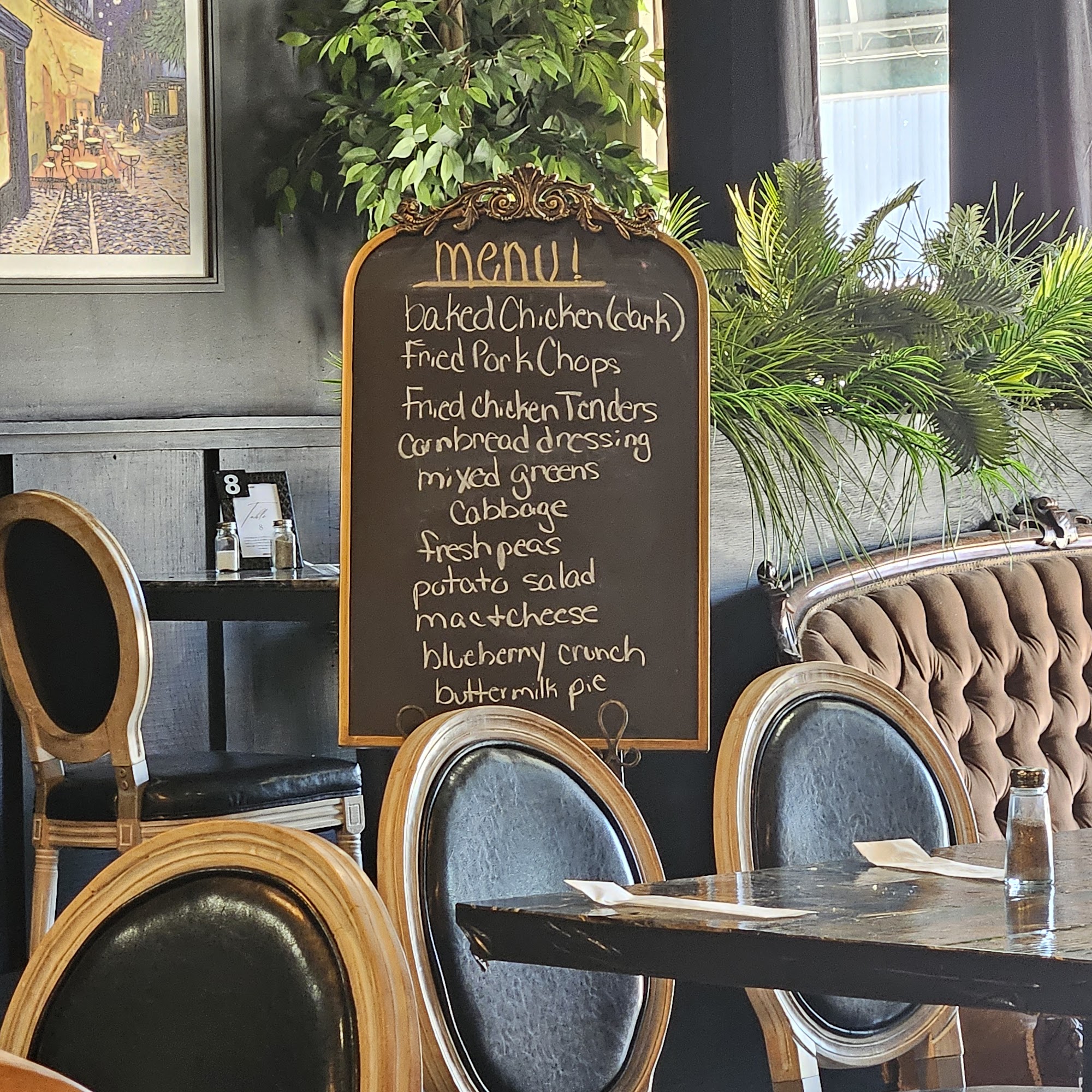 The Parlor Menu
