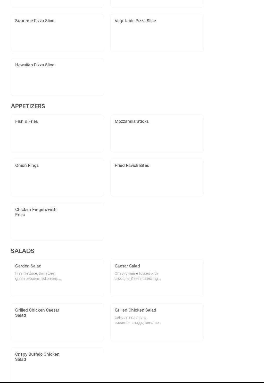 Bro-Bro Ralph's Kountry Kooking Menu