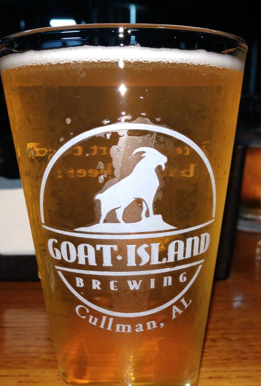 Goat Island Brewing Menu