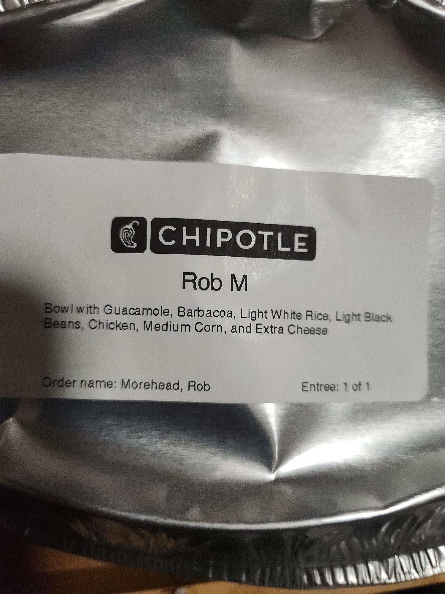 Chipotle Mexican Grill Menu