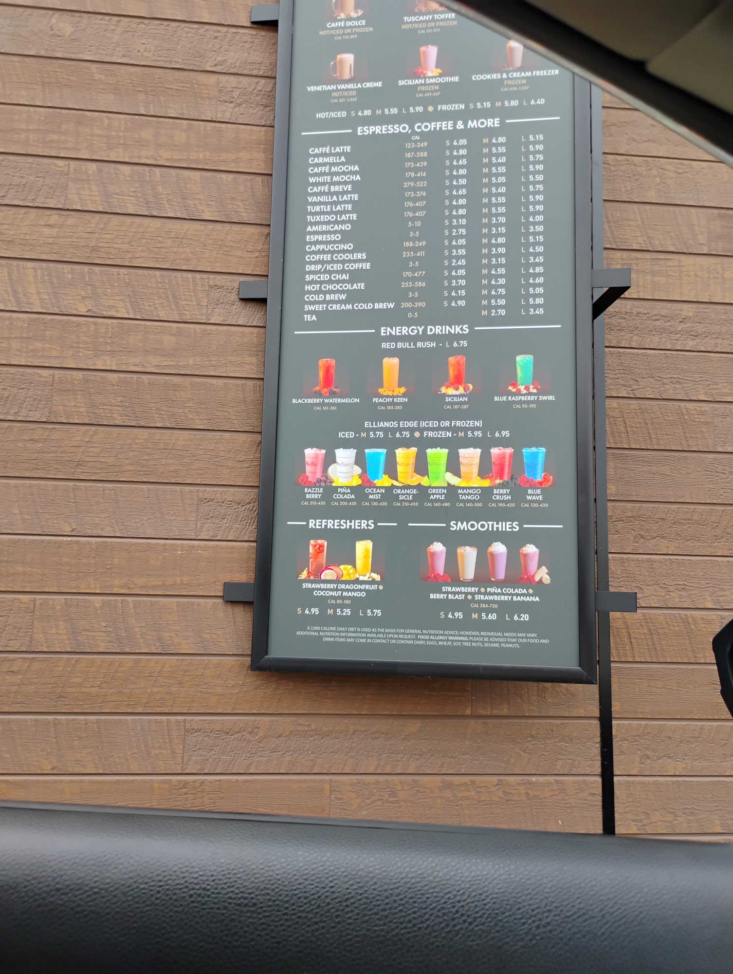 Ellianos Coffee Dothan Menu