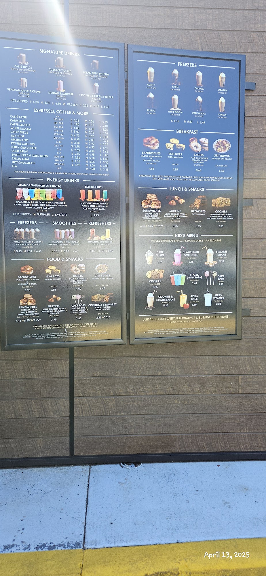 Ellianos Coffee Dothan Menu