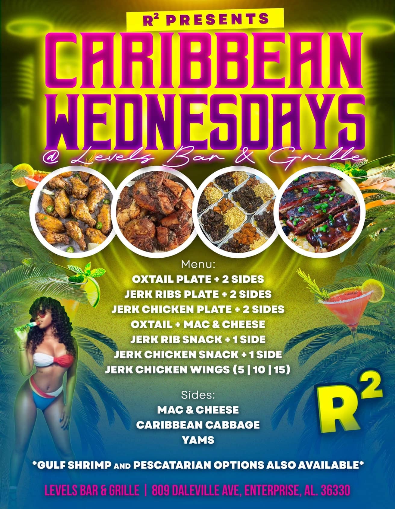 Levels Bar and Grille Menu