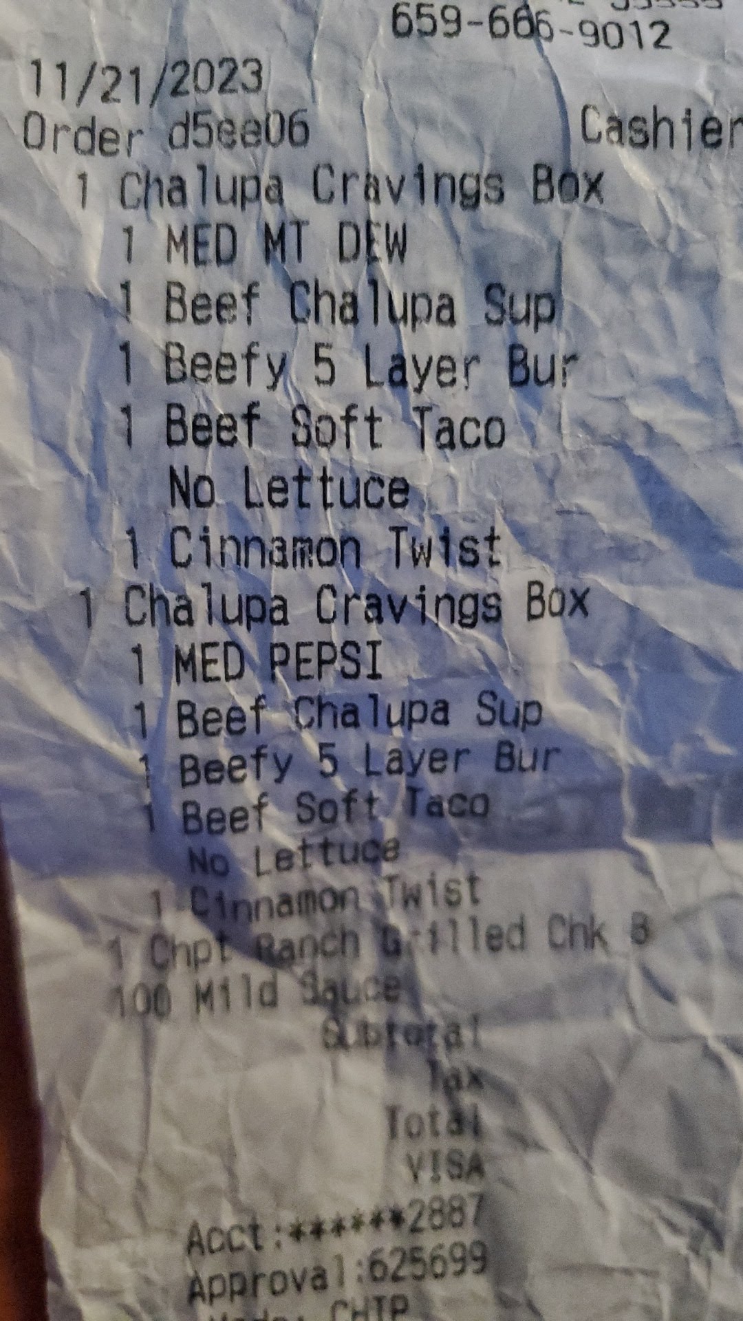Taco Bell Menu
