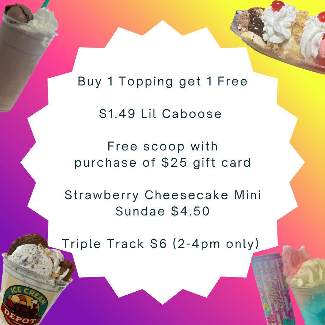 RaBo's Sweets and Trading Post Menu