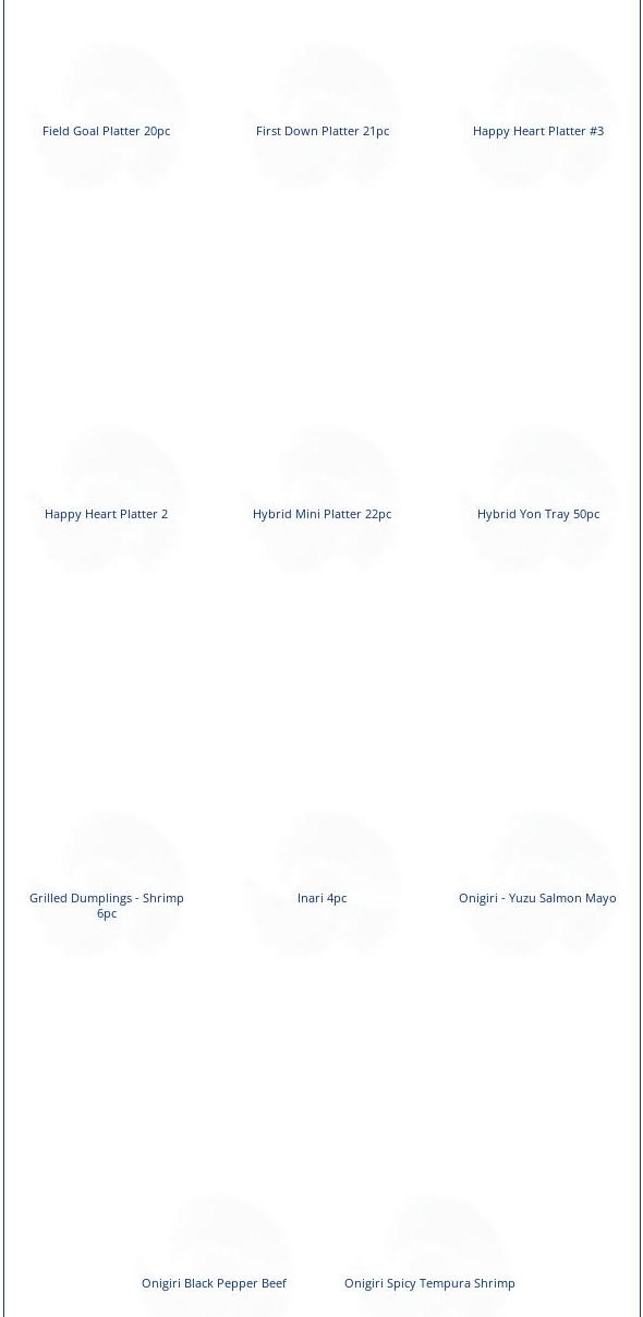 ZENSHI Handcrafted Sushi Menu