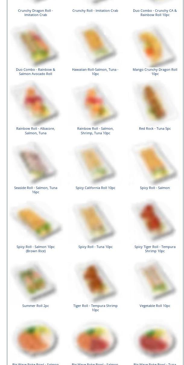 ZENSHI Handcrafted Sushi Menu