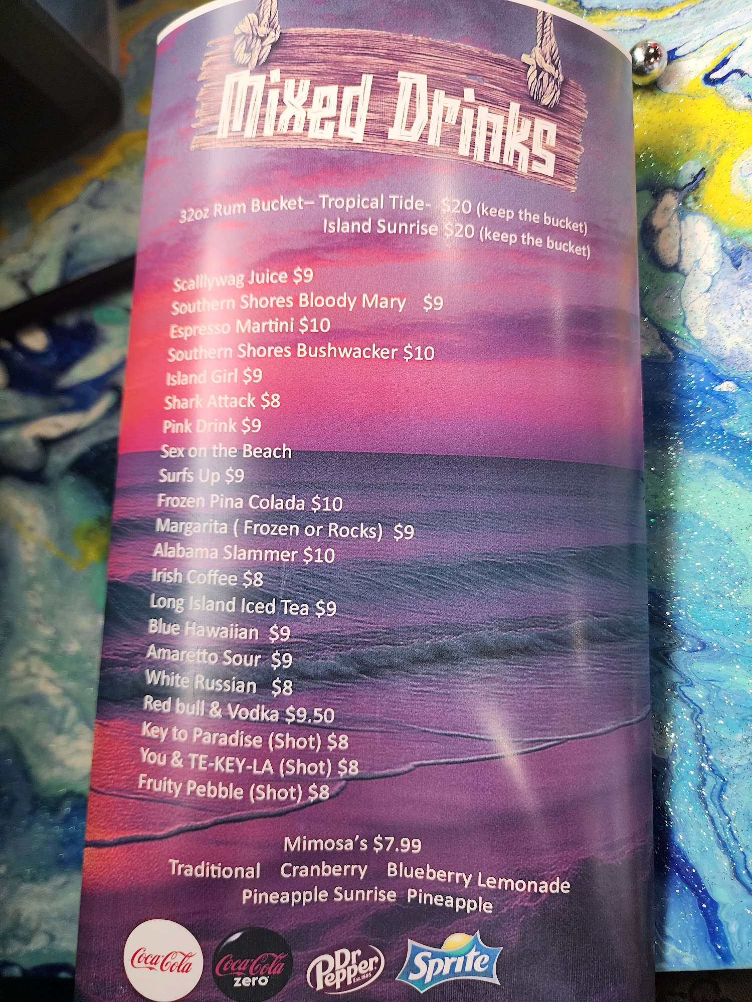 Scallywags Pizza Menu