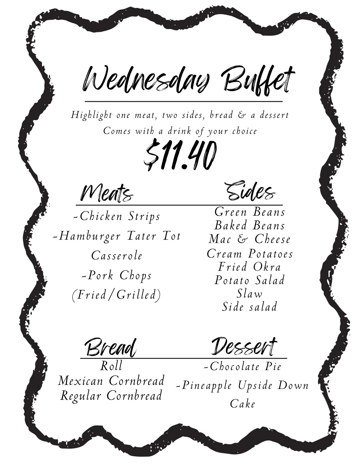 J & V Ole Smokehouse Menu