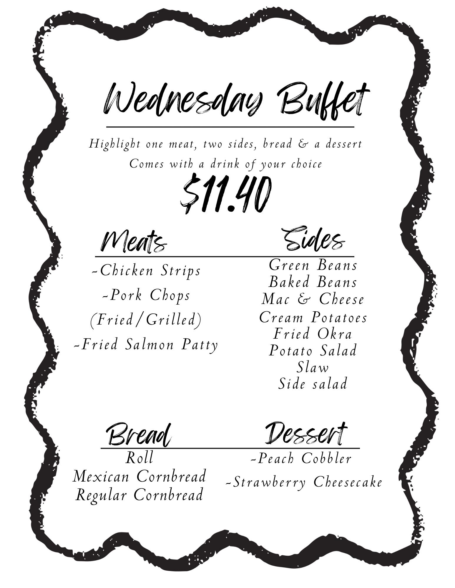 J & V Ole Smokehouse Menu