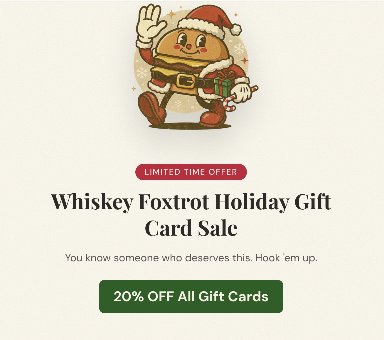 Whiskey Foxtrot Burger Dive Hoover