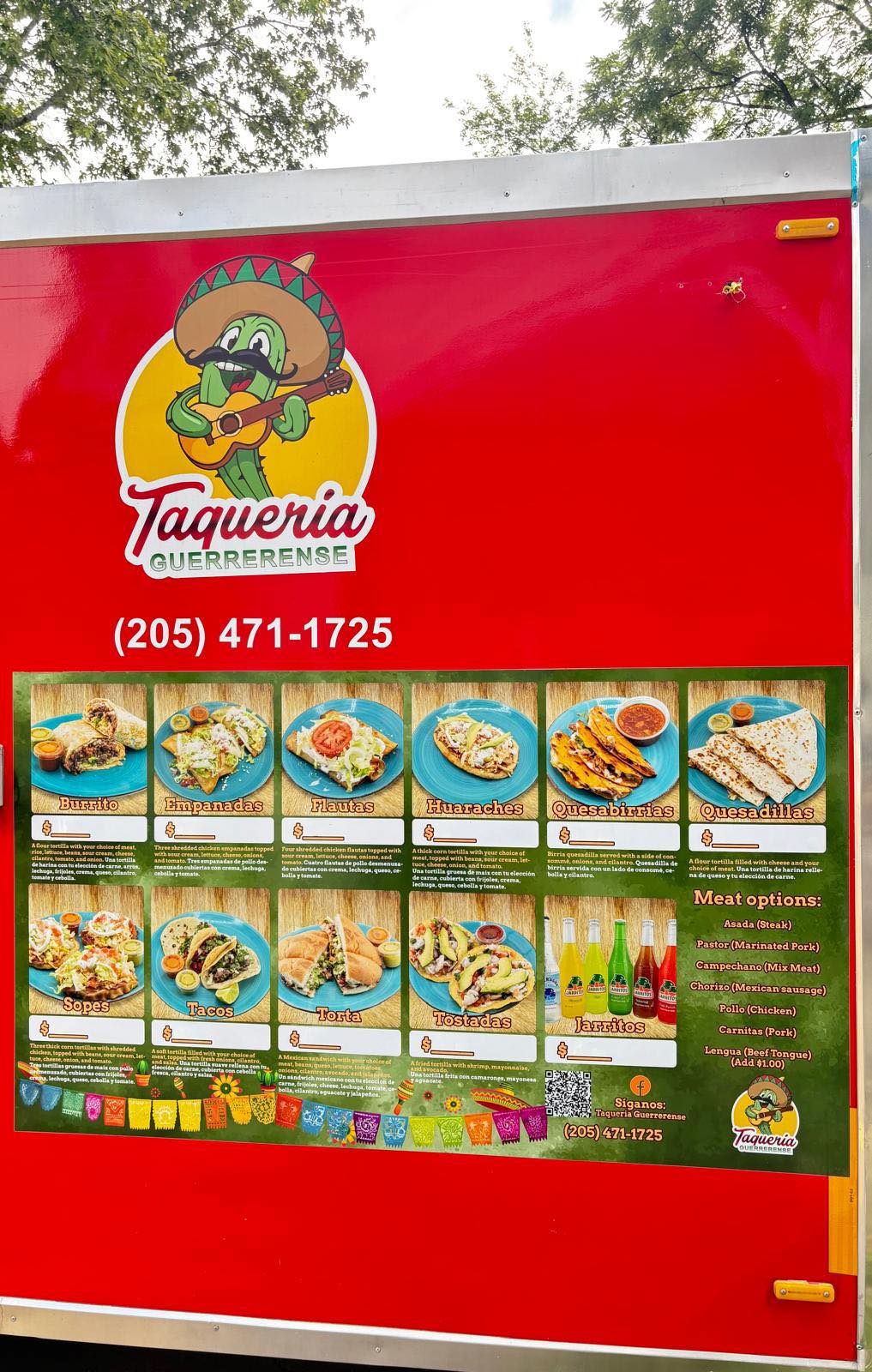 Taqueria Guerrerense Menu