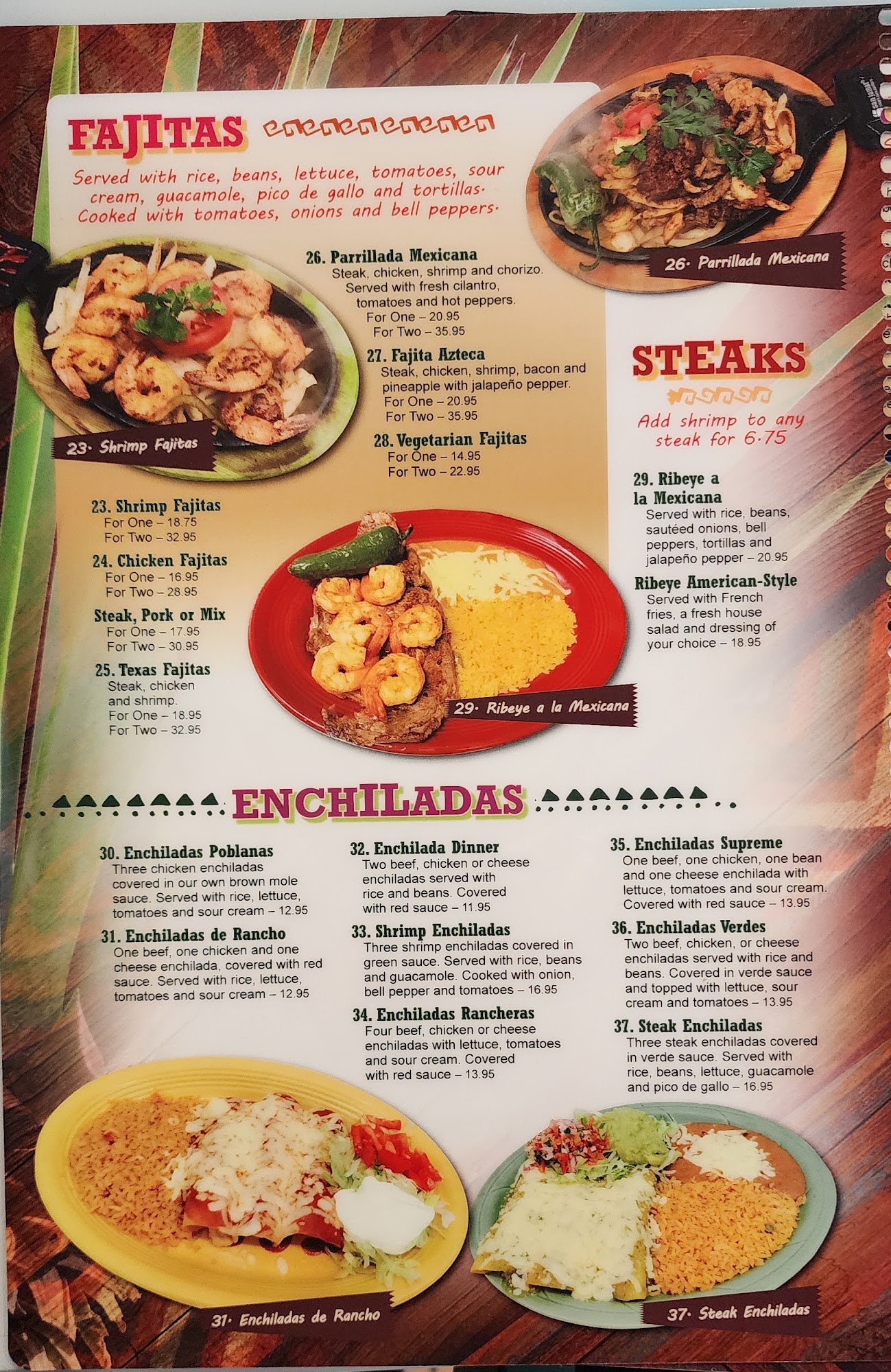 El Patron Mexican Grill Menu