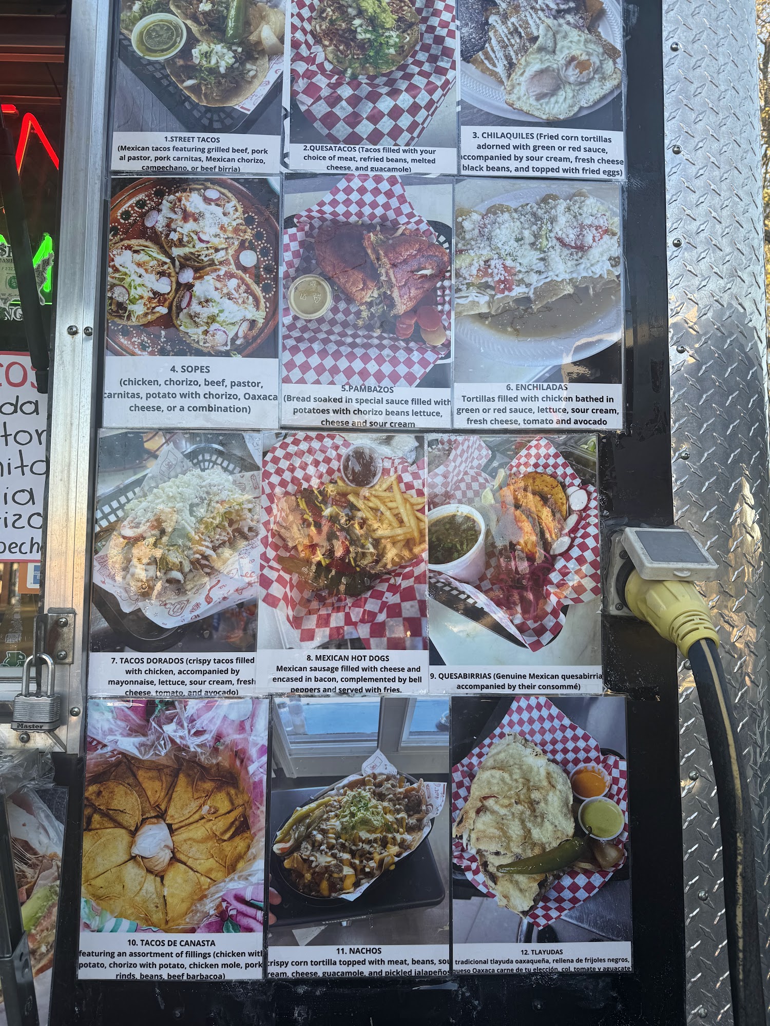 Costa Azul Taqueria & Guisos Menu